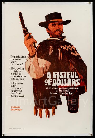 A Fistful of Dollars Original Vintage Movie Poster