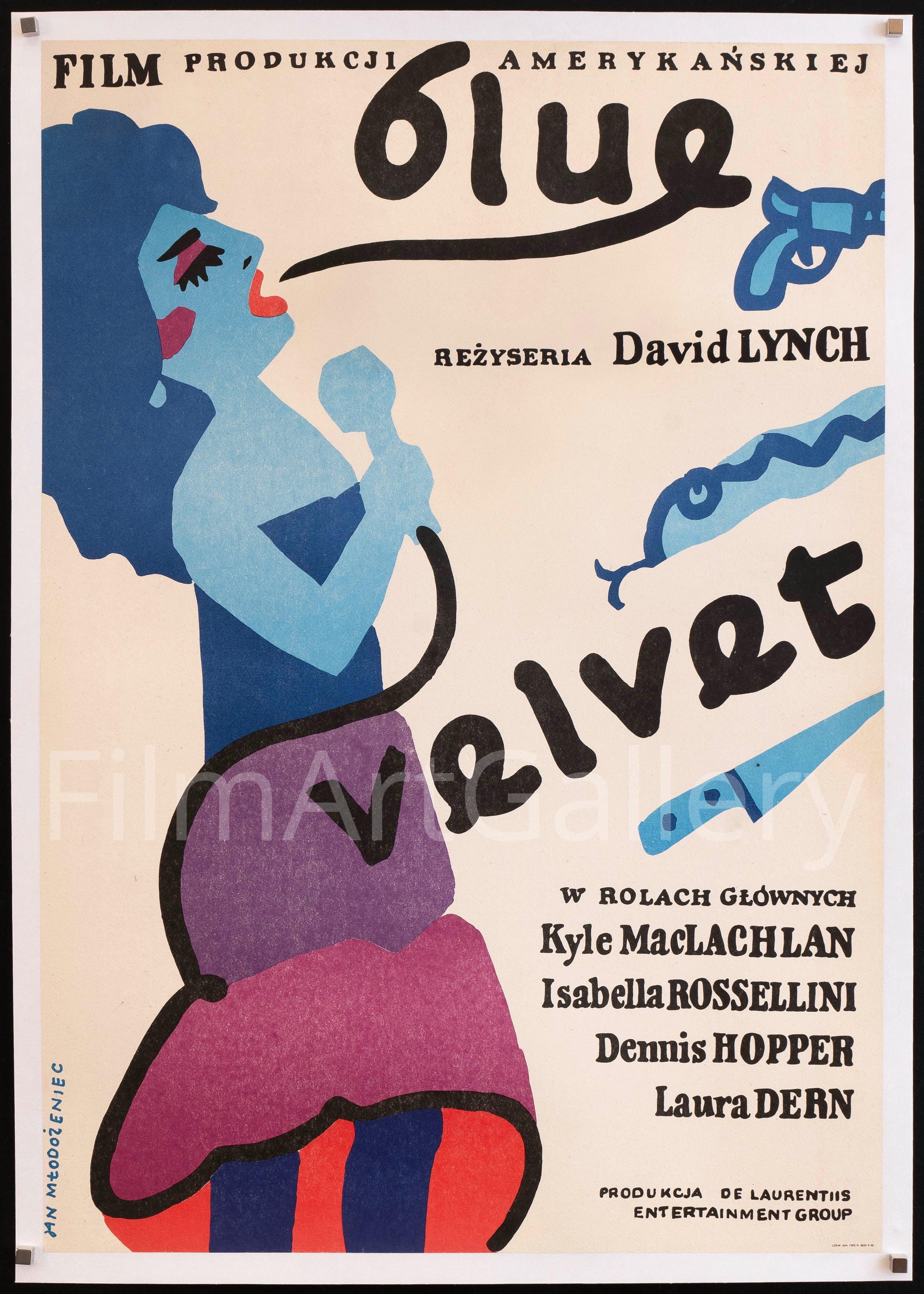 Blue Velvet Movie Poster 1987 Polish B1 (26x38)