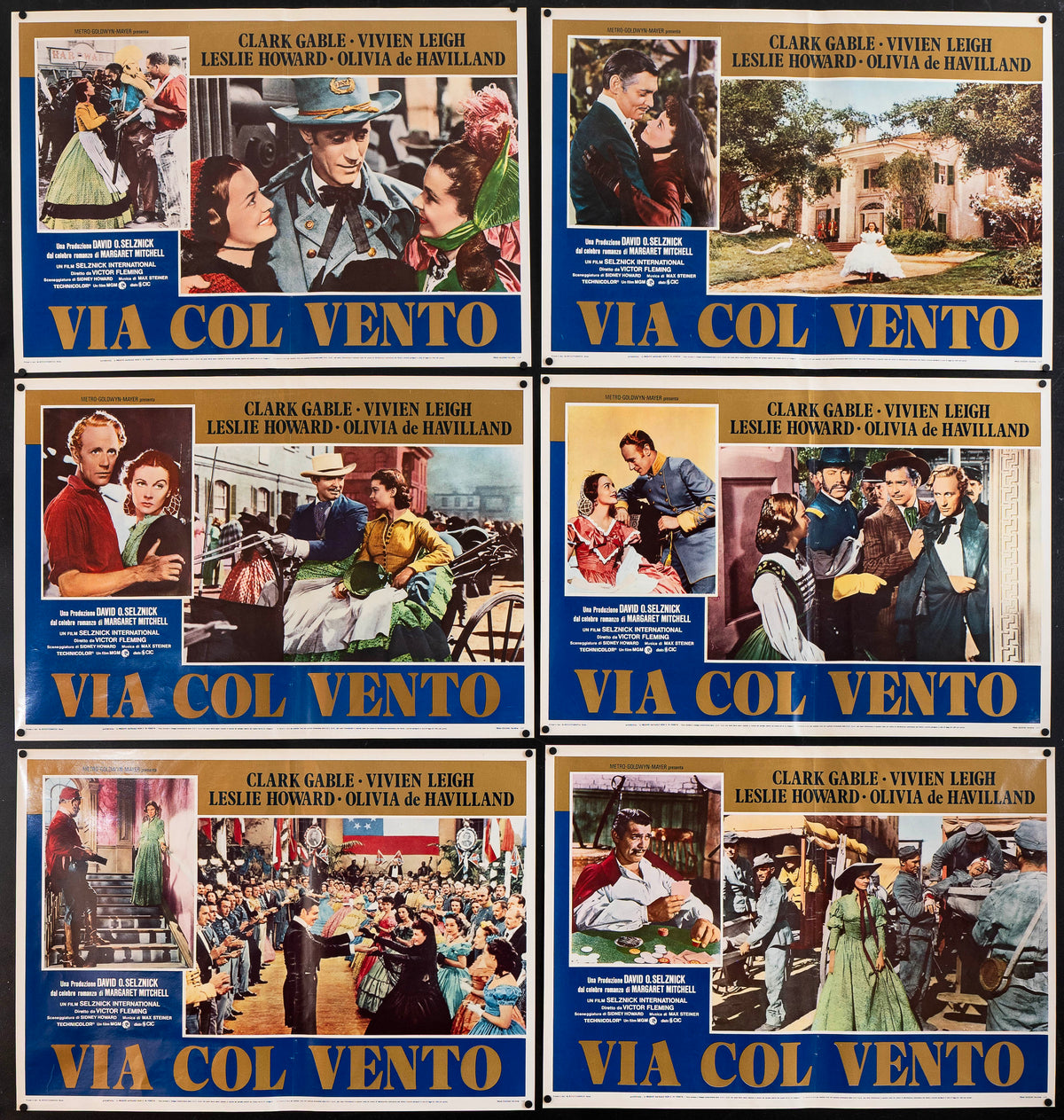 Gone With the Wind Italian Photobusta (6-18x26) Original Vintage Movie Poster