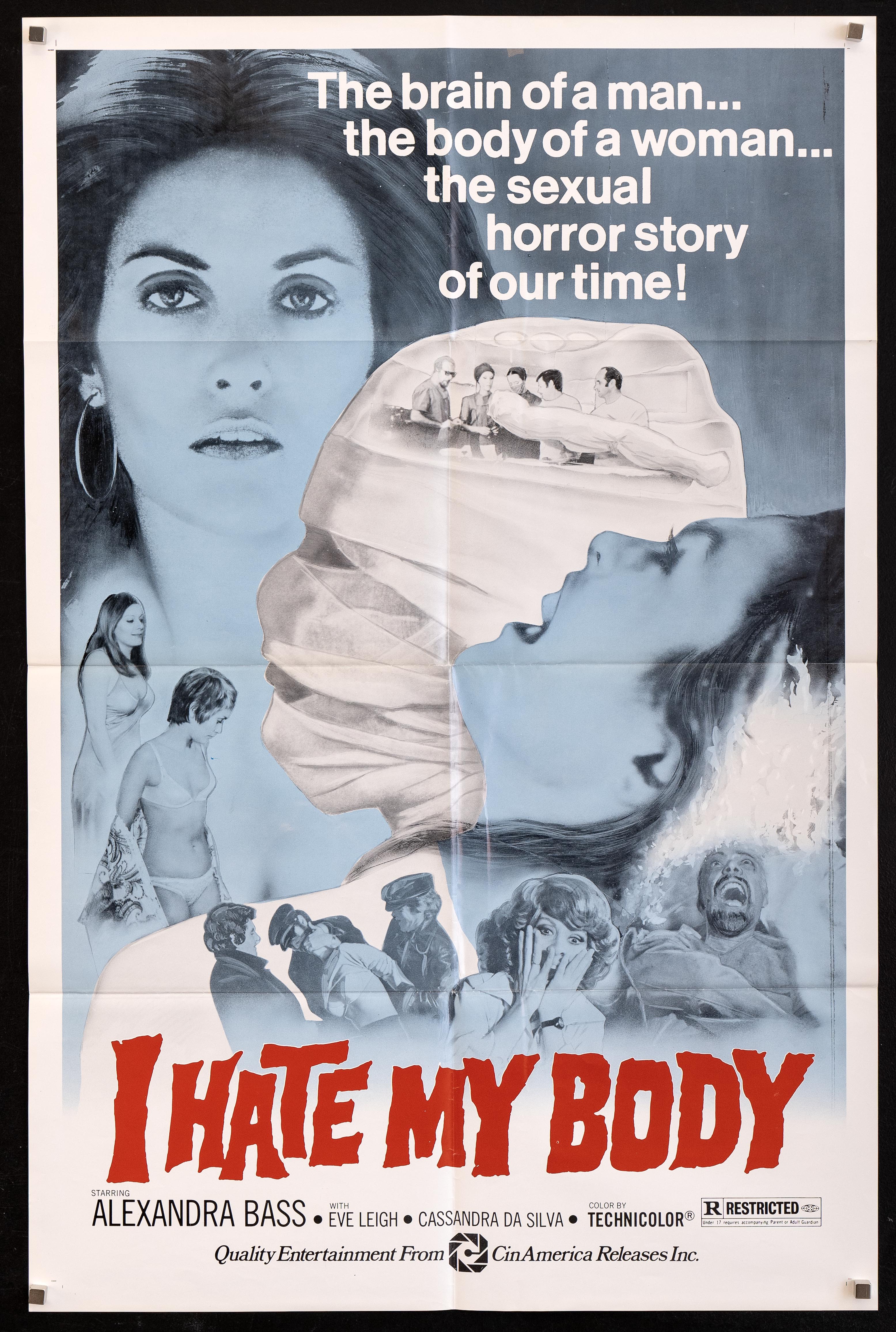 I Hate My Body Movie Poster 1970s 1 Sheet (27x41) pic