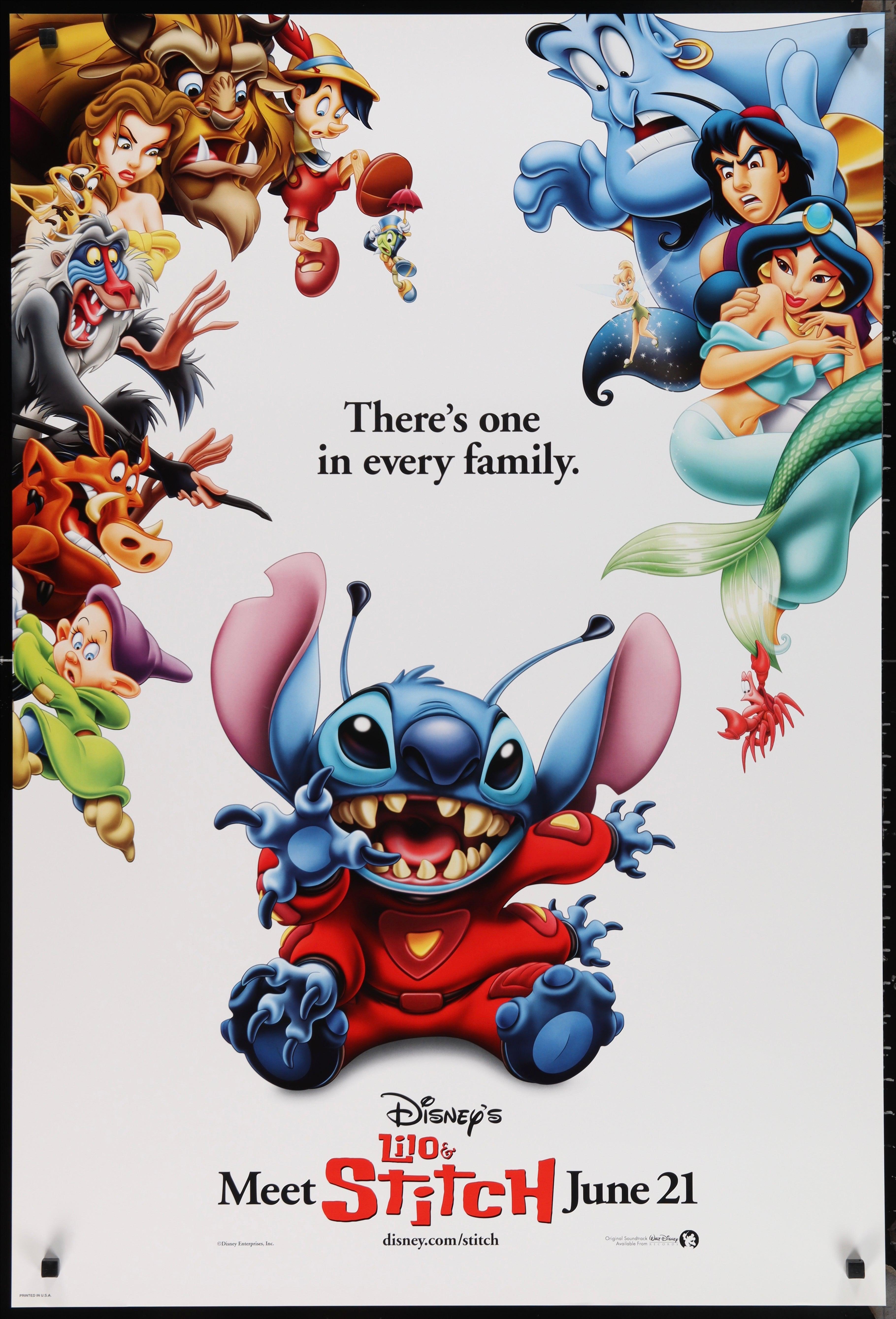 Lilo and Stitch Movie Poster 2002 1 Sheet (27x41)