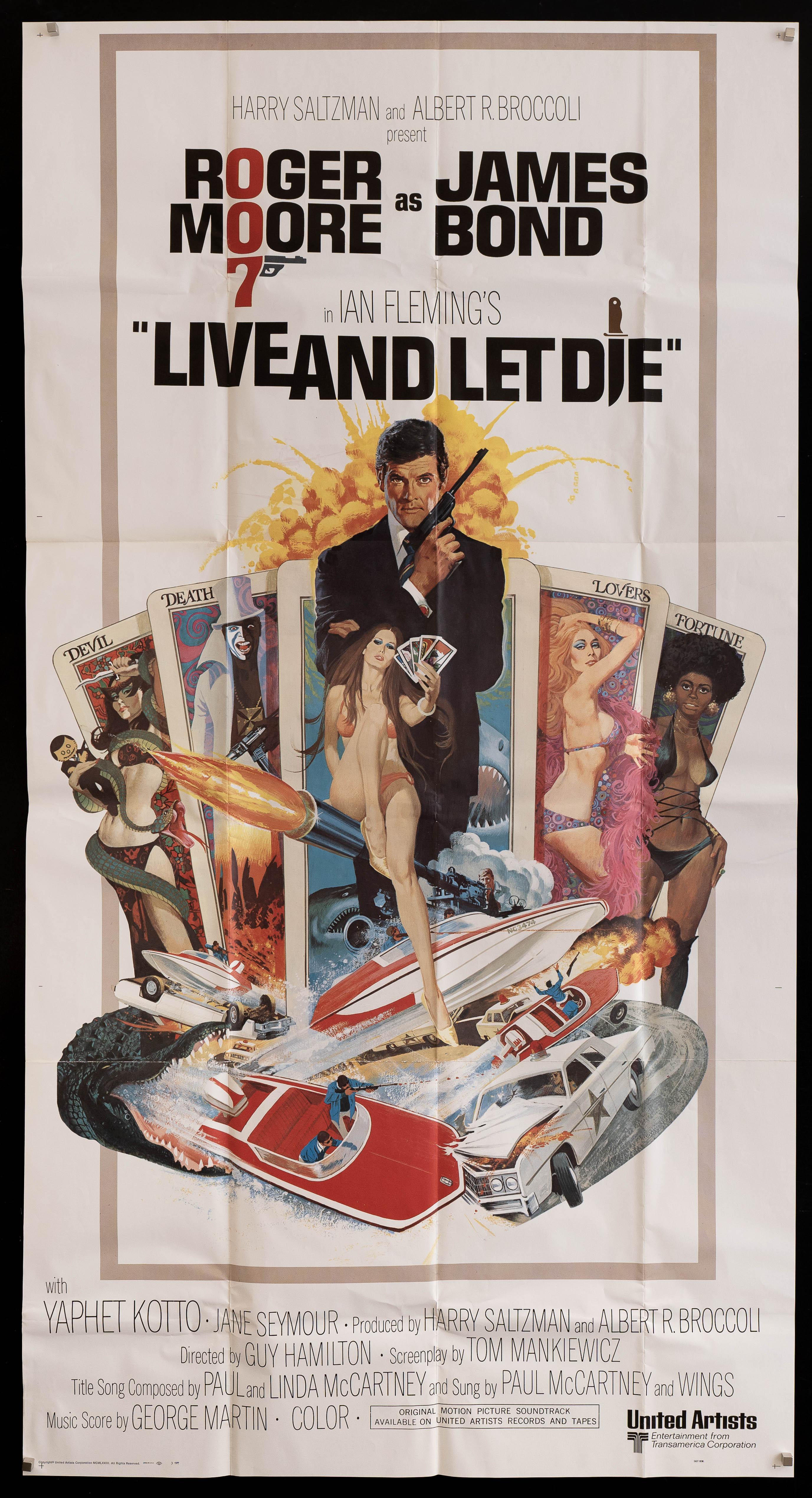 Live and Let Die Movie Poster 1973 3 Sheet (41x81)