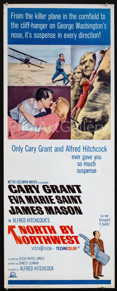 North By Northwest Original Vintage Movie Poster