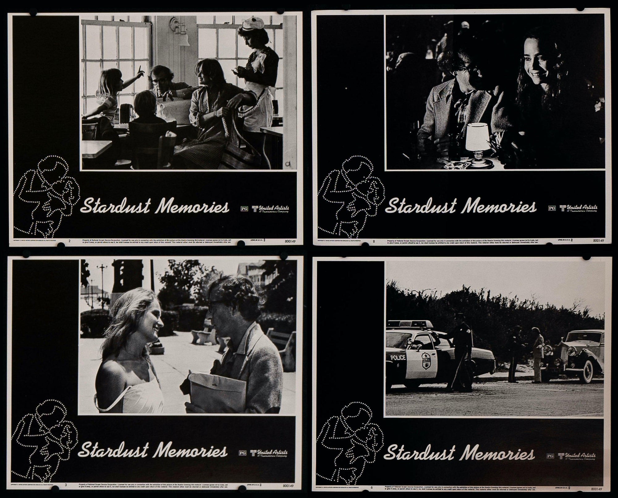 Stardust Memories Lobby Card Set (8-11x14) Original Vintage Movie Poster