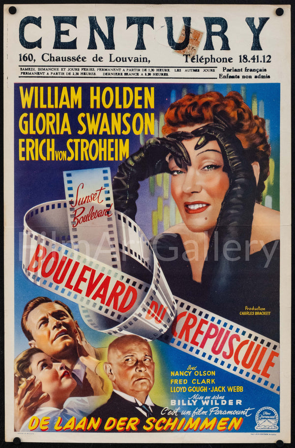 Sunset Boulevard Original Vintage Movie Poster