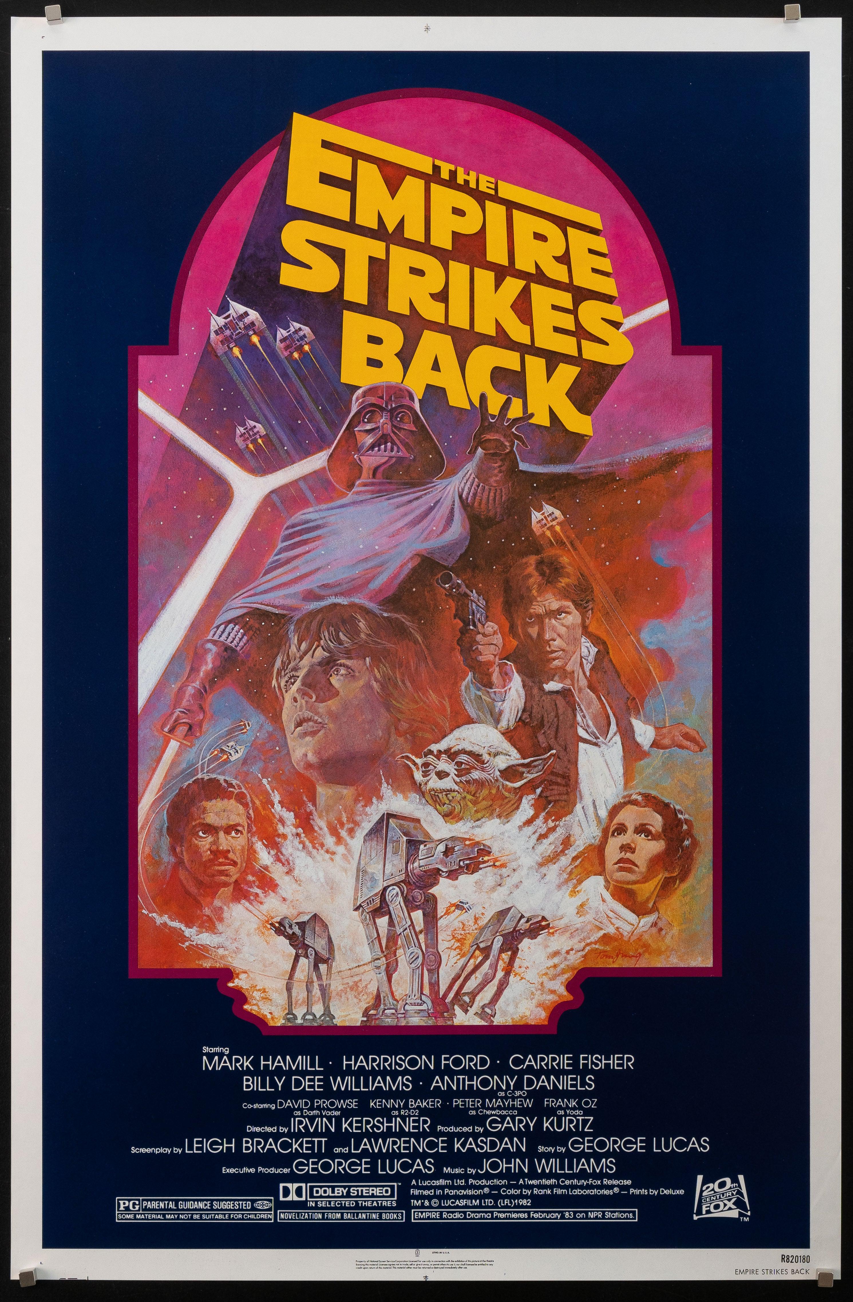 The Empire 1 Strikes Back (27x41) RI Sheet Poster 1982 Movie