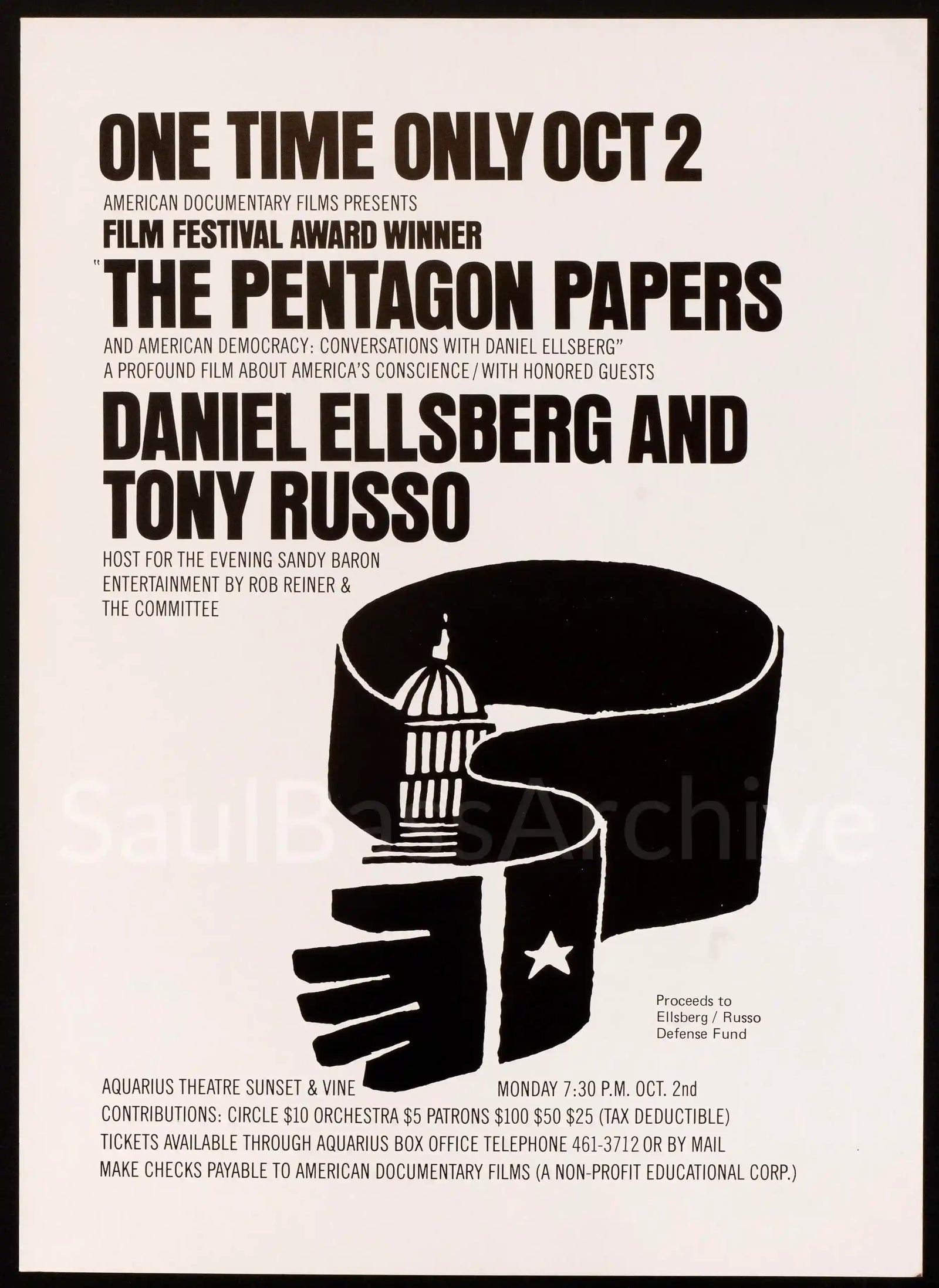 The Pentagon Papers Original Vintage Movie Poster