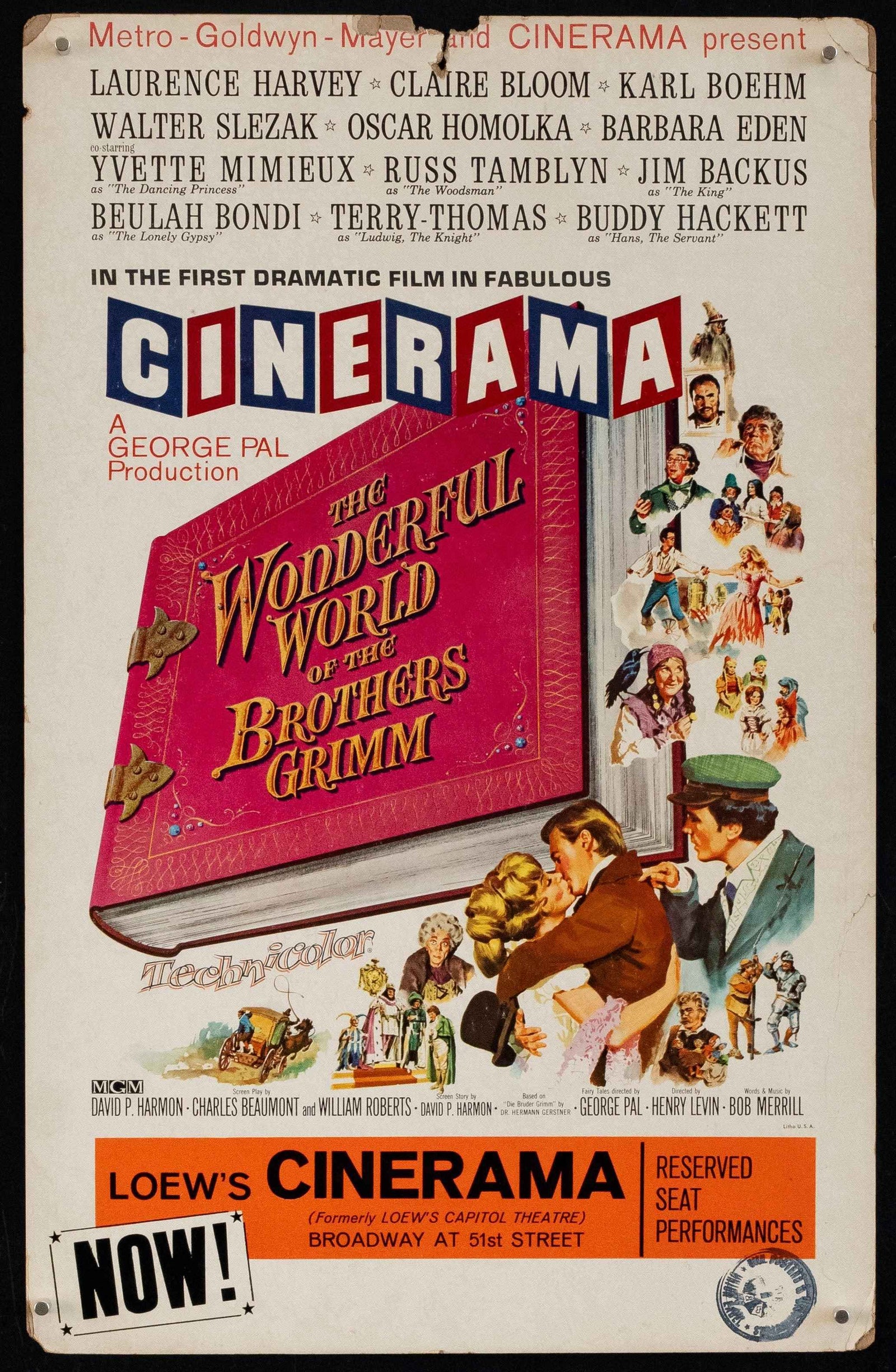 The Wonderful World of the Brothers Grimm Original Vintage Movie Poster
