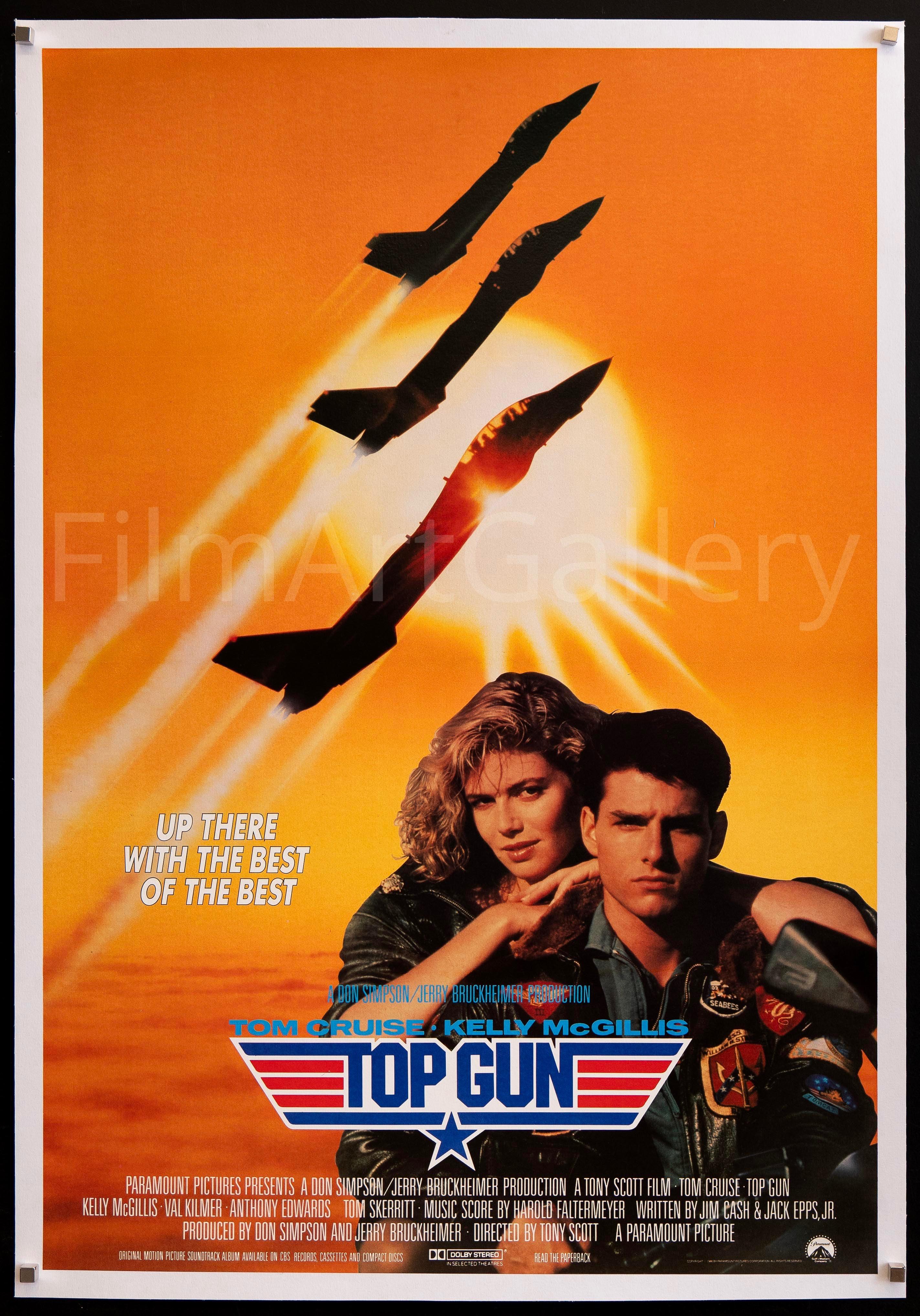 Top Gun Movie Poster 1986 1 Sheet 27x41 top-gun-movie-poster-1986-1-sheet-27x41
