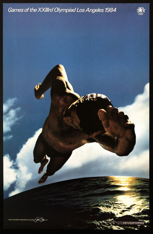 1984 Summer Olympics 22x34 Original Vintage Movie Poster