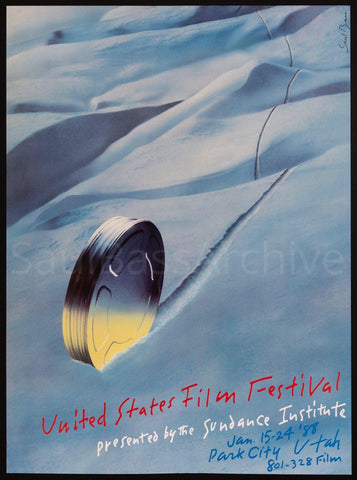 1988 - United States Film Festival, Presented By Sundance 24x32.5 Original Vintage Movie Poster