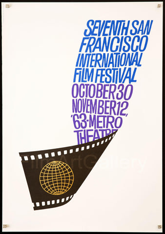 7th San Francisco Film Festival 27x40 Original Vintage Movie Poster