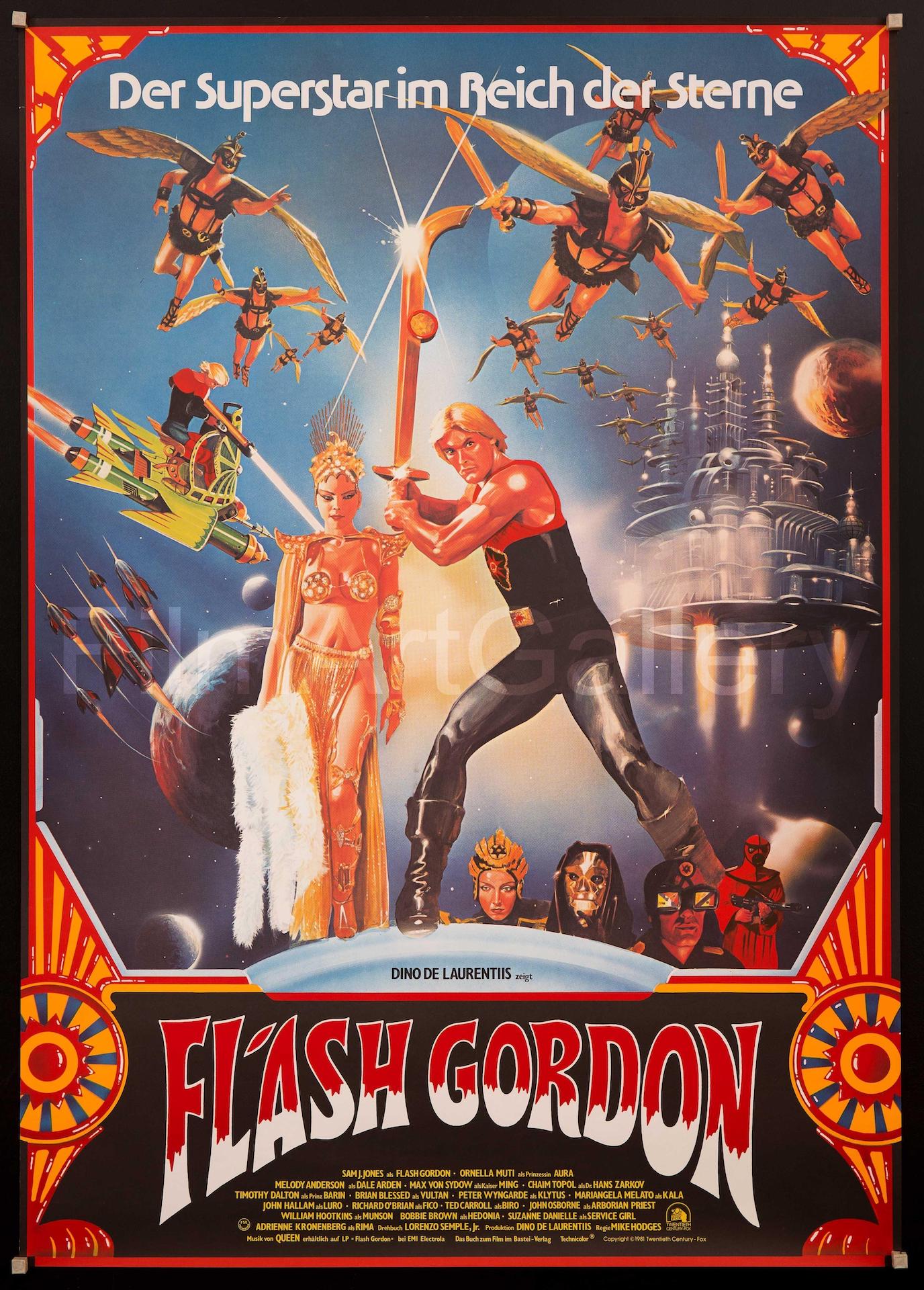 Flash Gordon Movie Poster 1981 German A0 (33x46)