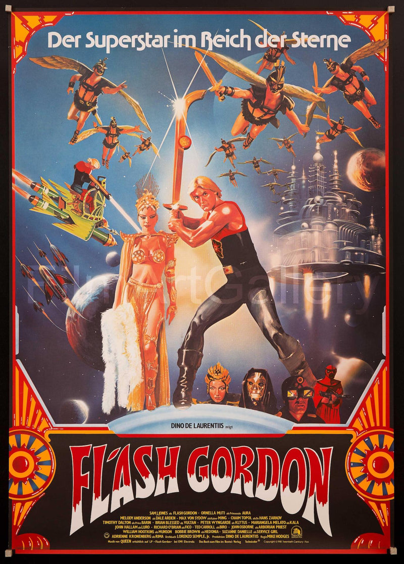 Flash Gordon German A0 (33x46) Original Vintage Movie Poster