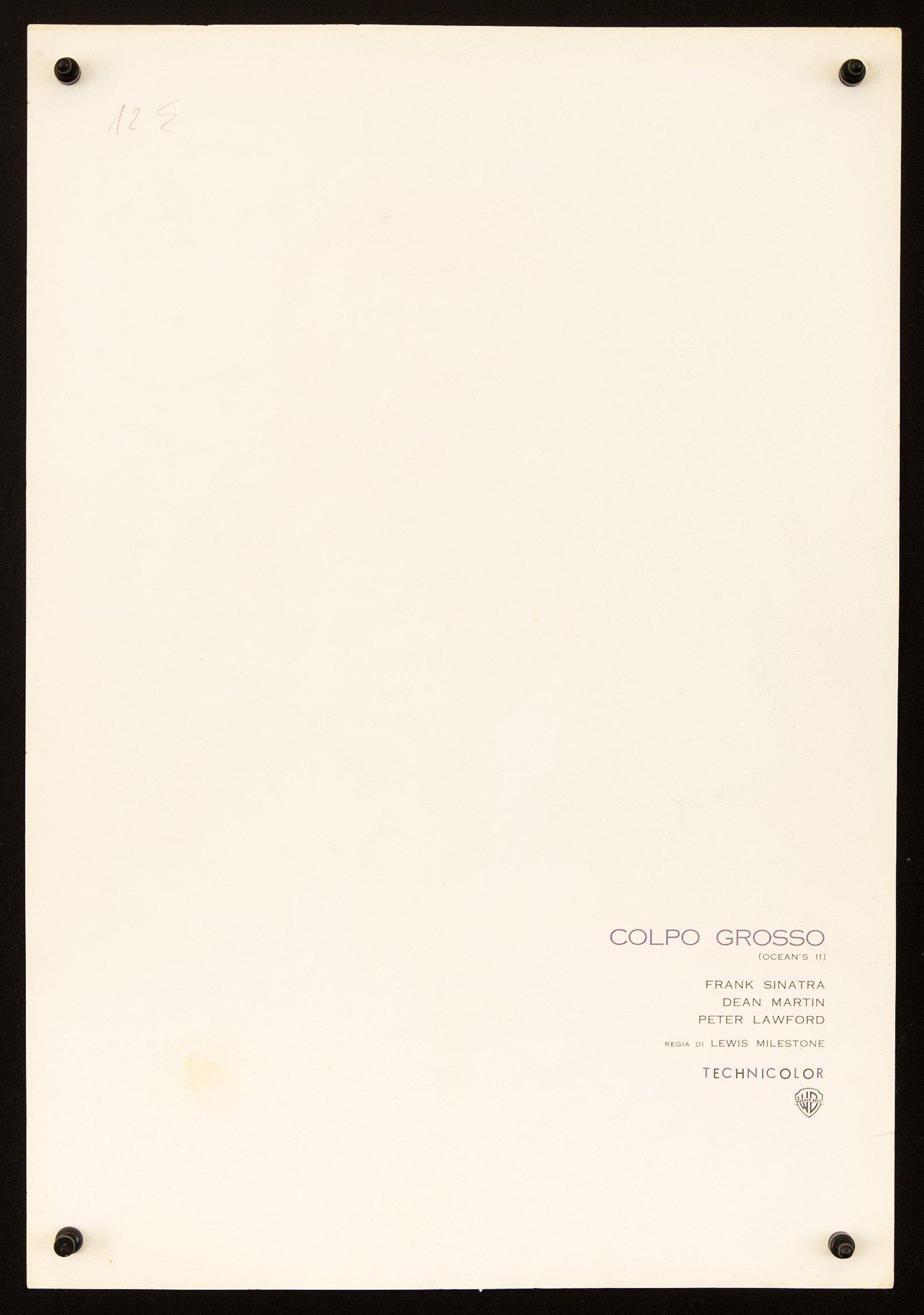 Frank Sinatra (Ocean's 11 Eleven) Original Vintage Movie Poster