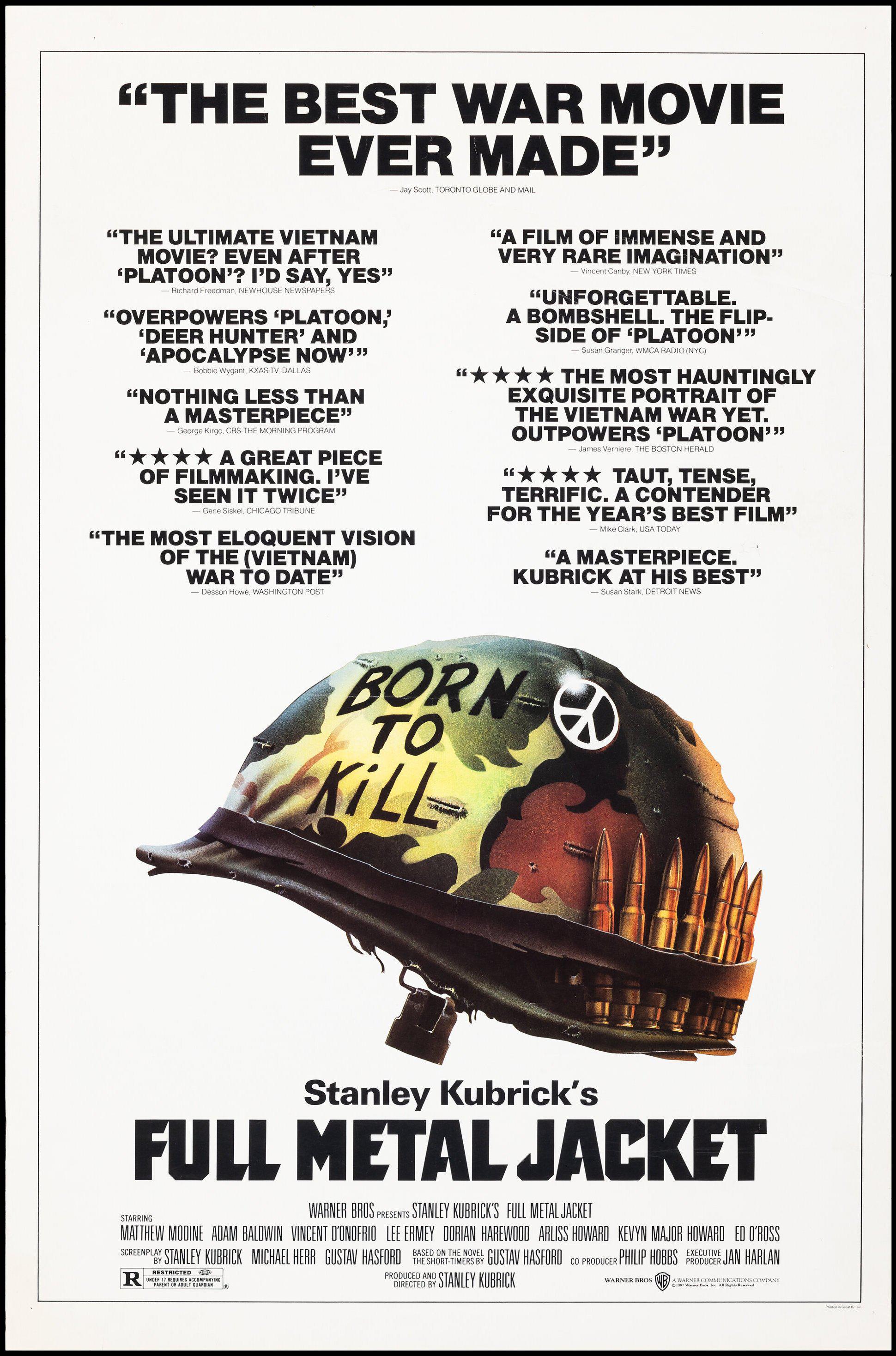 Full Metal Jacket Movie Poster 1987 1 Sheet 27x41 full-metal-jacket-movie-poster-1987-1-sheet-27x41