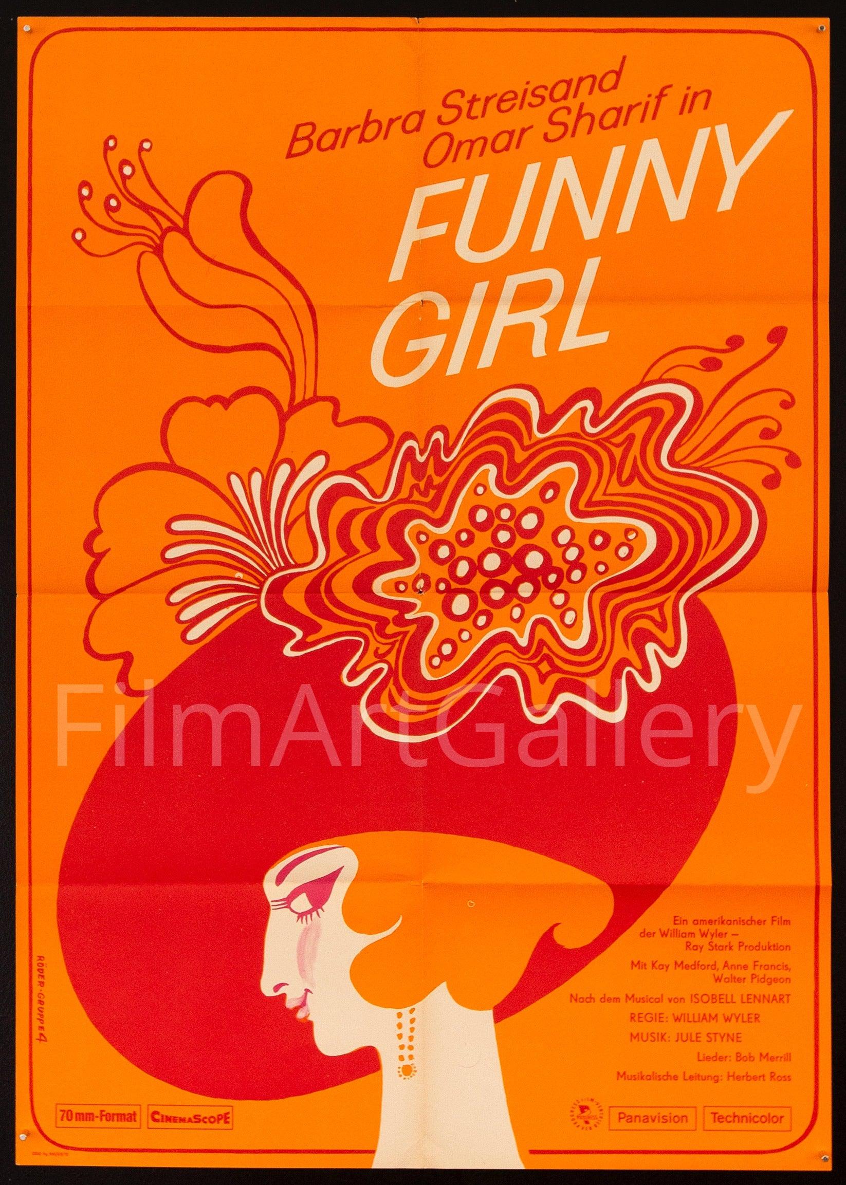 funny girl movie poster