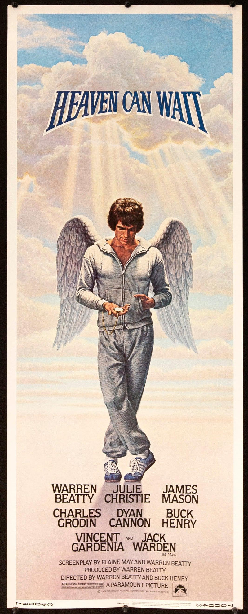 Heaven Can Wait Insert (14x36) Original Vintage Movie Poster