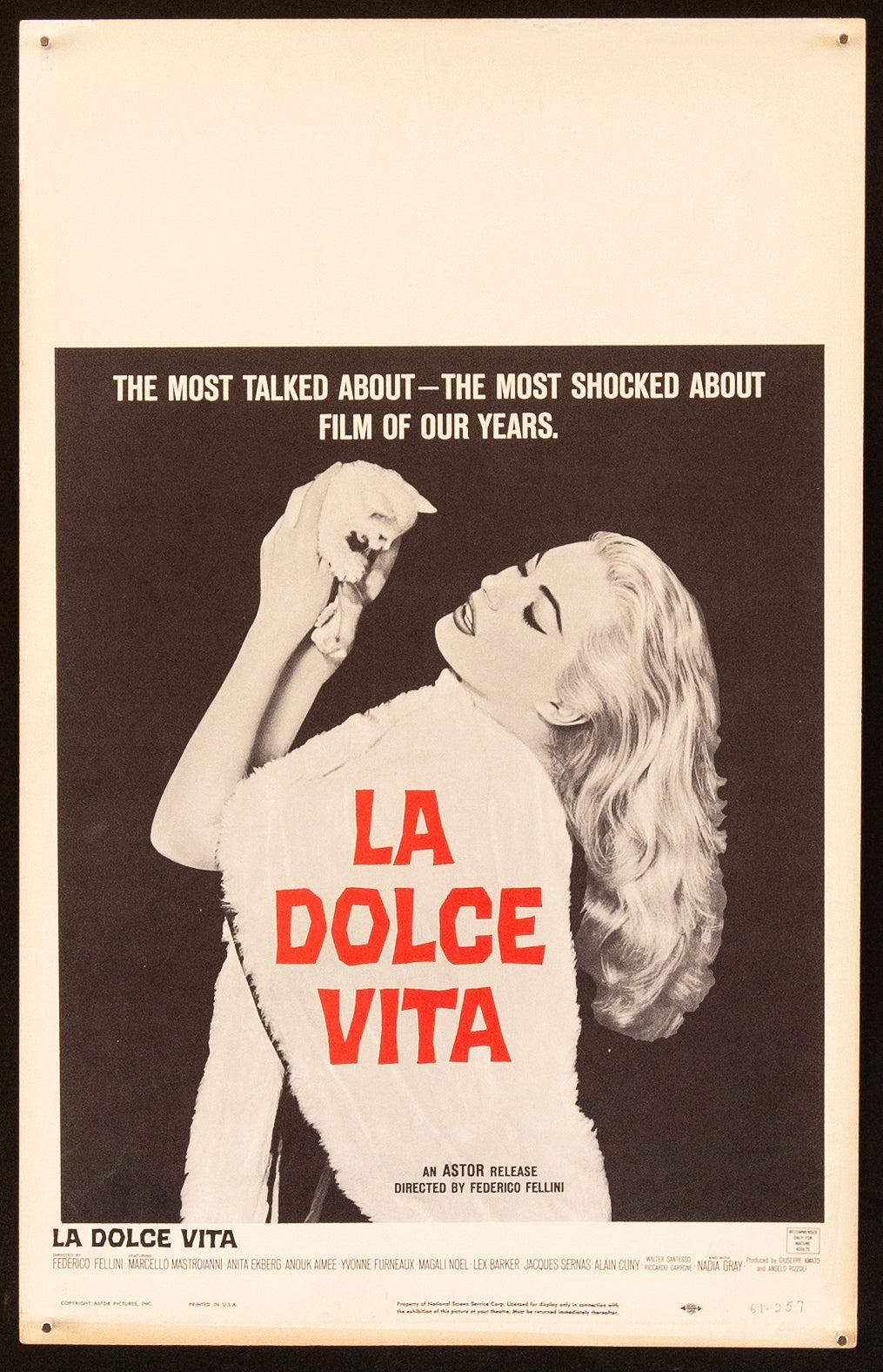 La Dolce Vita Old Film Poster 1960