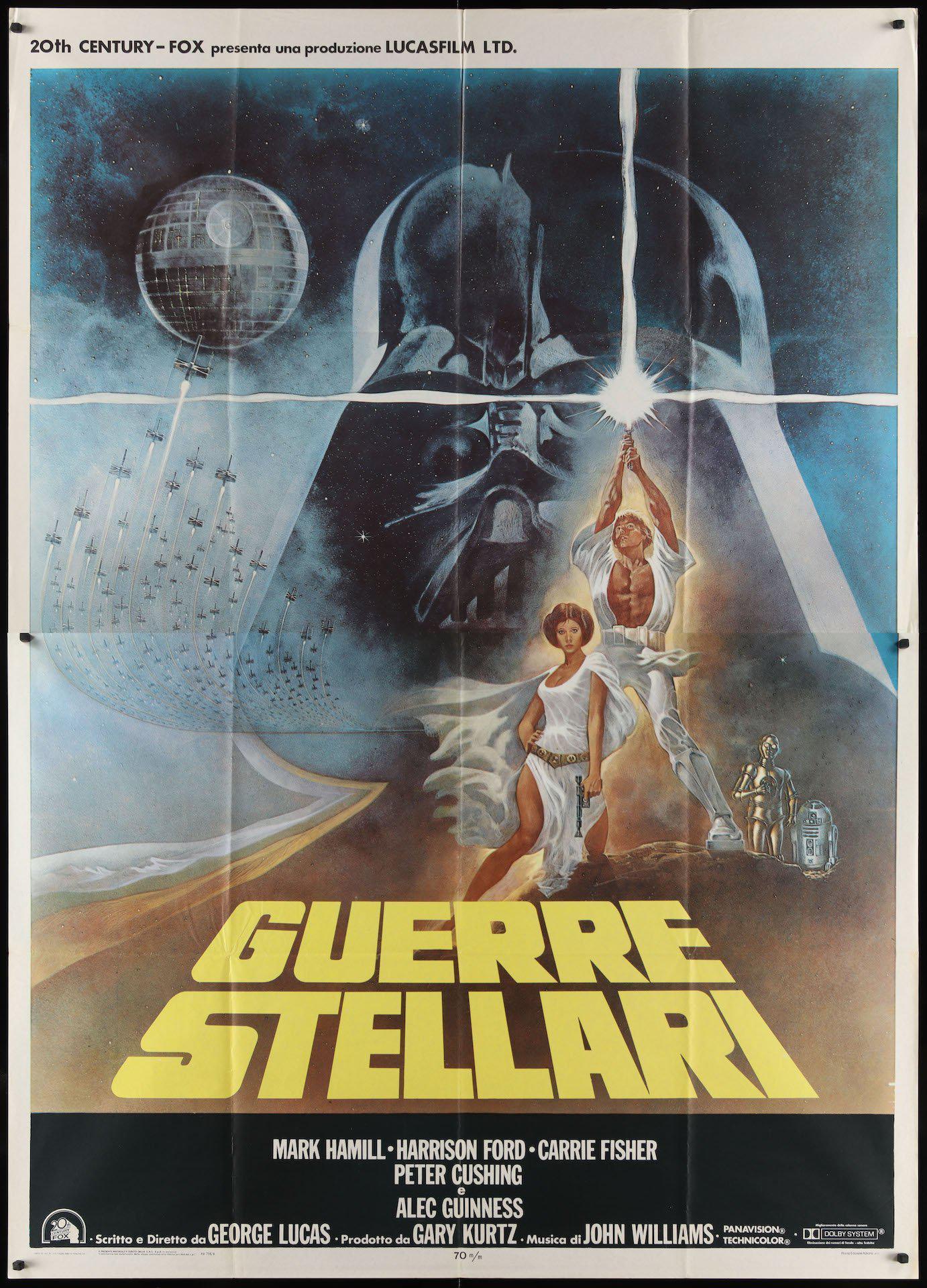 Star Wars (Guerre Stellari) Movie Poster 1980's RI Italian 4