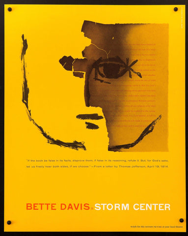 Storm Center 17x21 Original Vintage Movie Poster