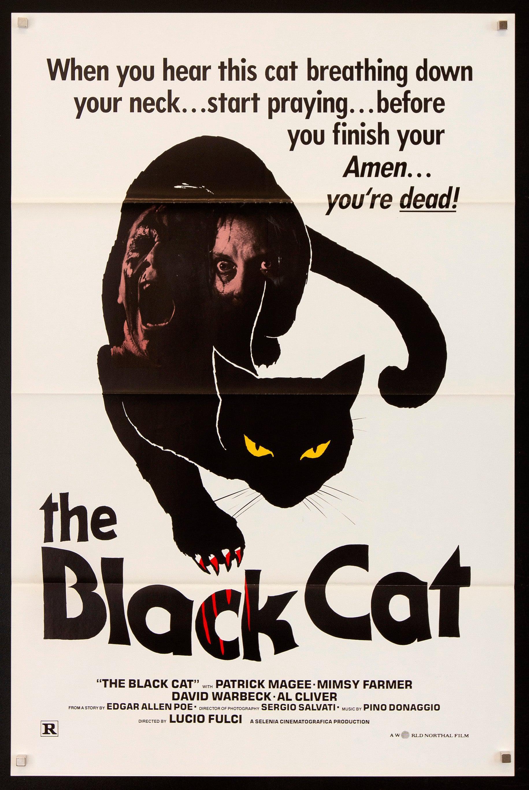 Vintage Movie Poster - Noir Et Blanc (Black & White)- 41 x 27 - Grey Cat  Films