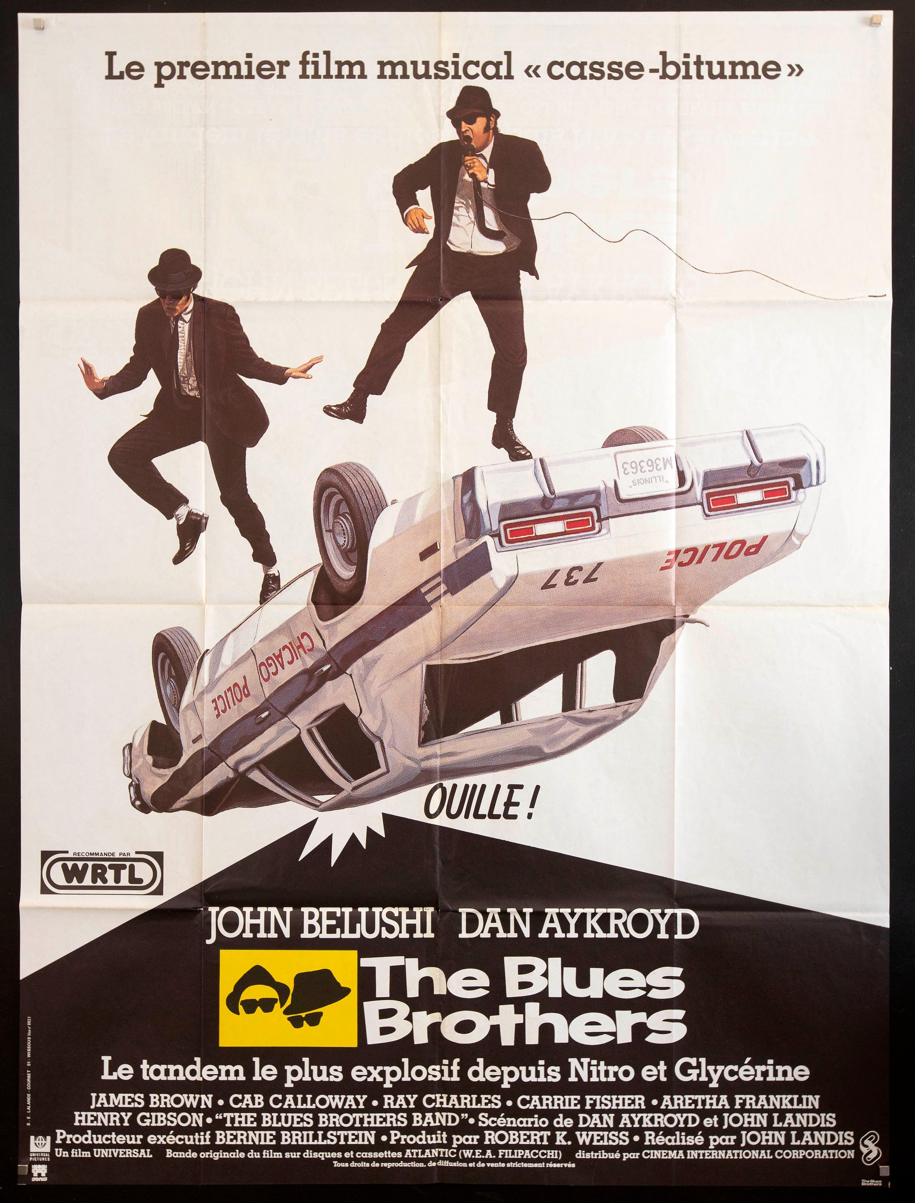 The Blues Brothers Movie Poster 1980 French 1 Panel (47x63)