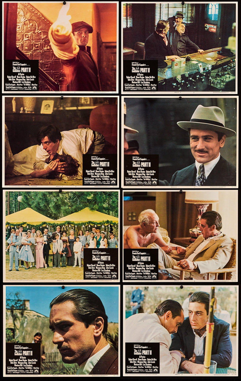 The Godfather Part II (Godfather Part 2) Lobby Card Set (8-11x14) Original Vintage Movie Poster