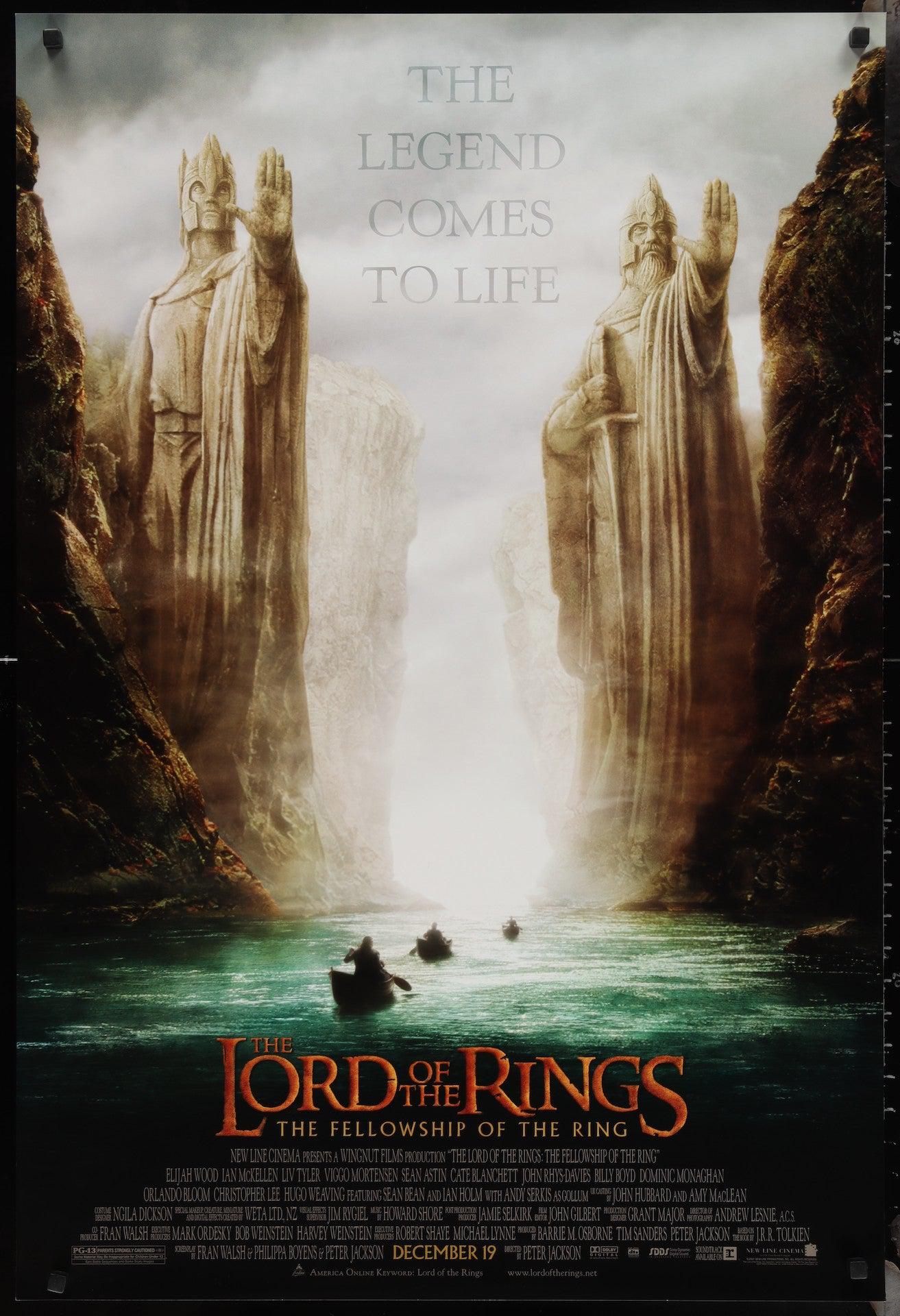 Intervenere Bevæger sig selvbiografi The Lord of the Rings: The Fellowship of the Ring Movie Poster