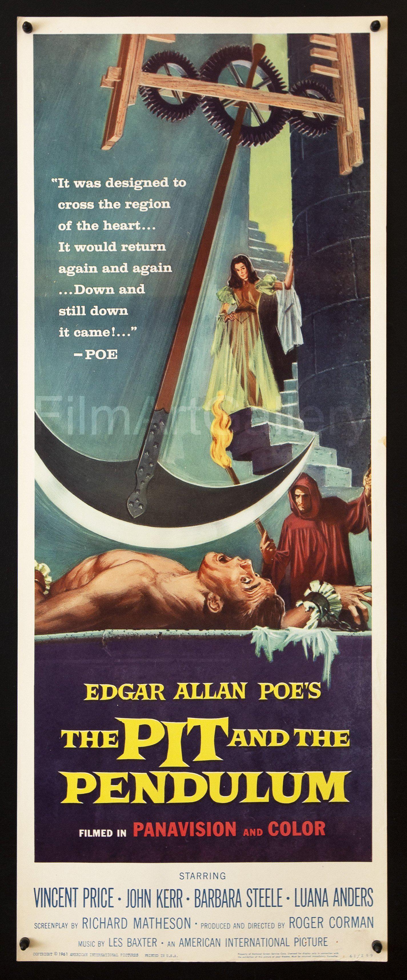 The Pit and the Pendulum Original Vintage Movie Poster