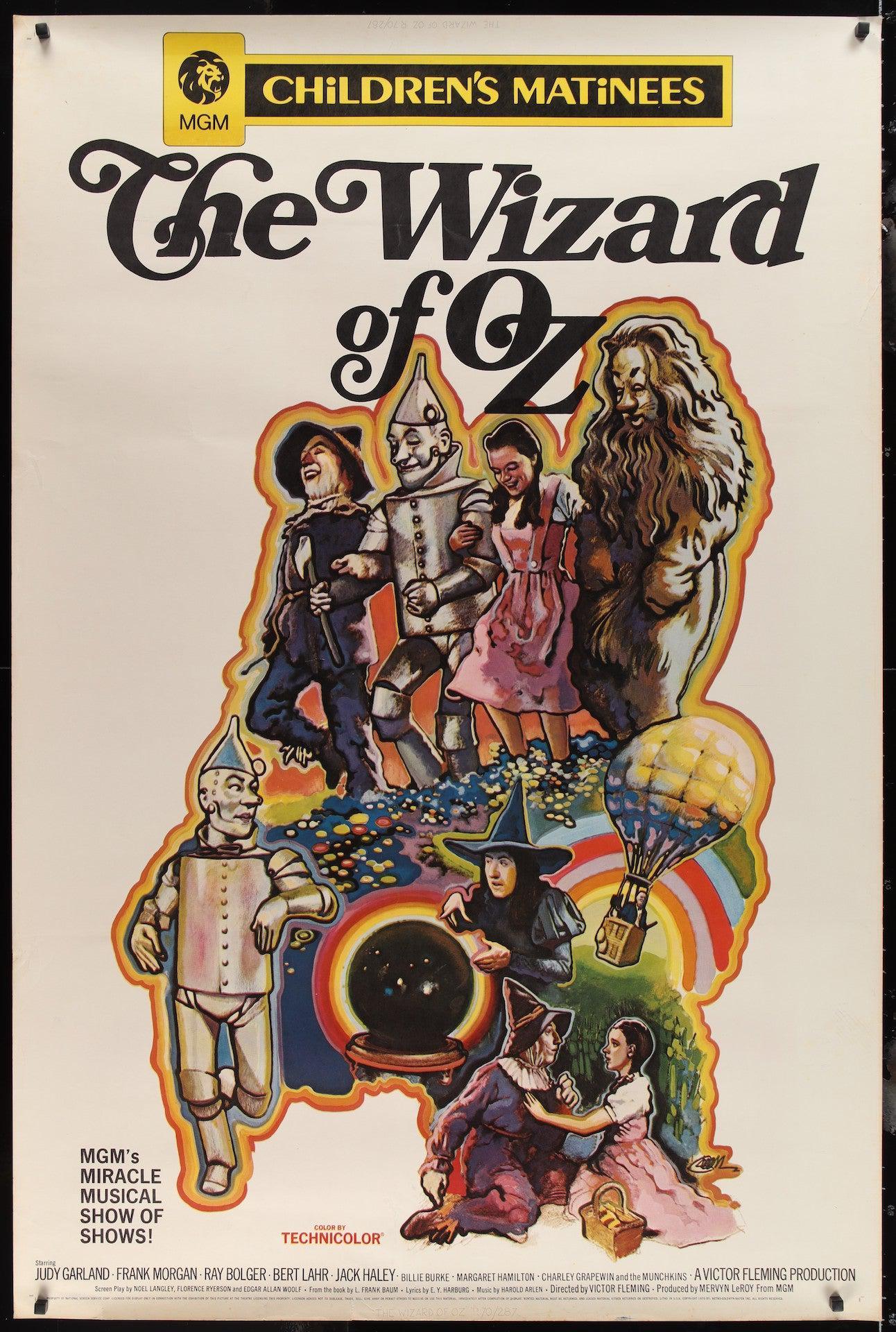 the wizard of oz original movie poster