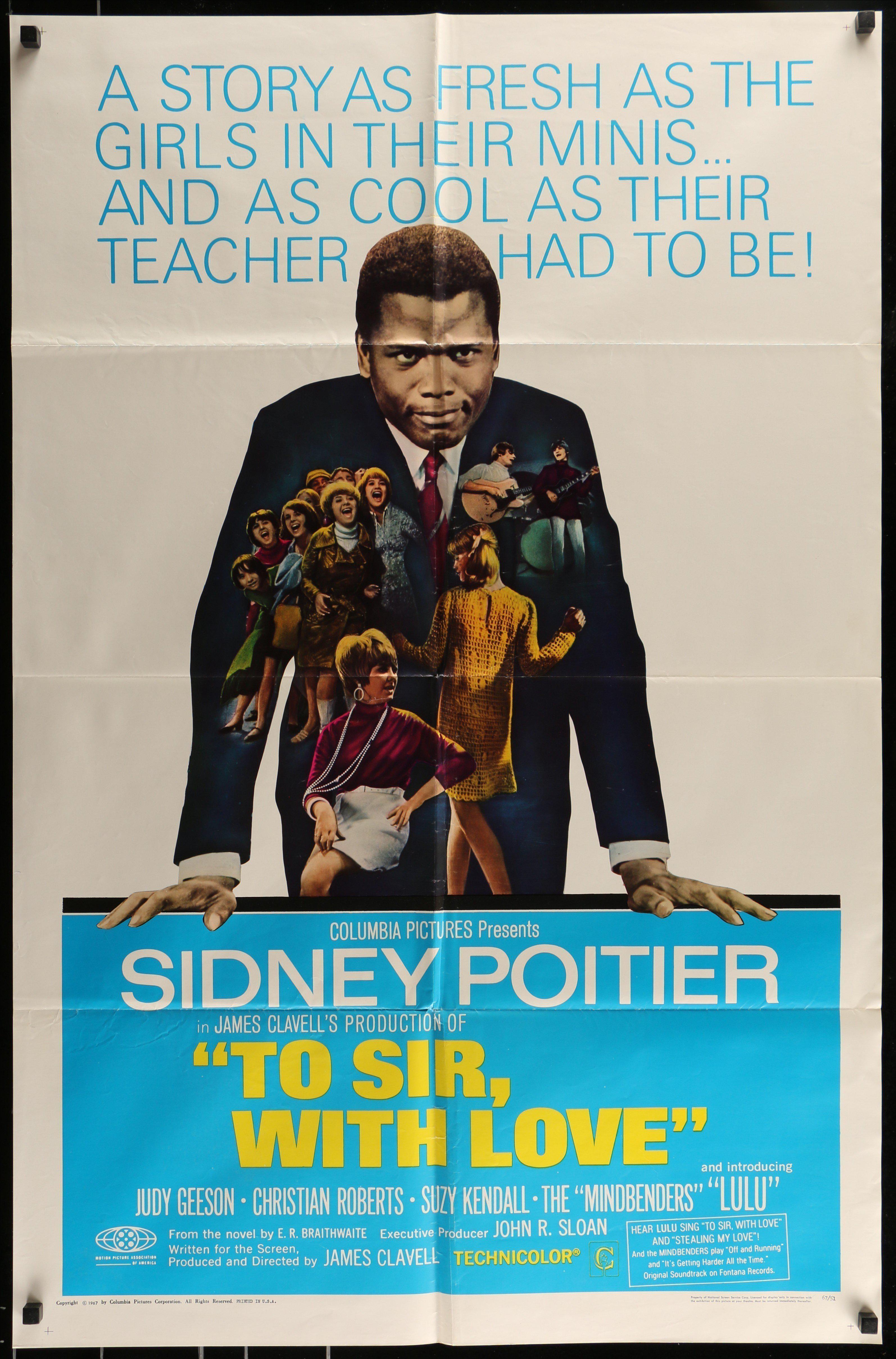 To Sir With Love Movie Poster 1967 1 Sheet (27x41)