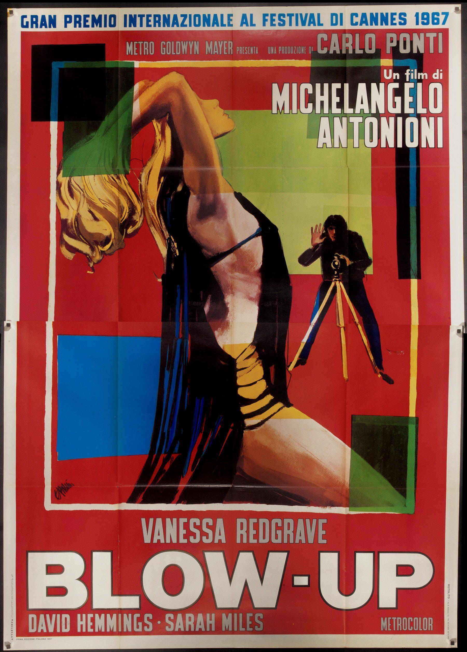 Blow Up Italian Movie Poster
