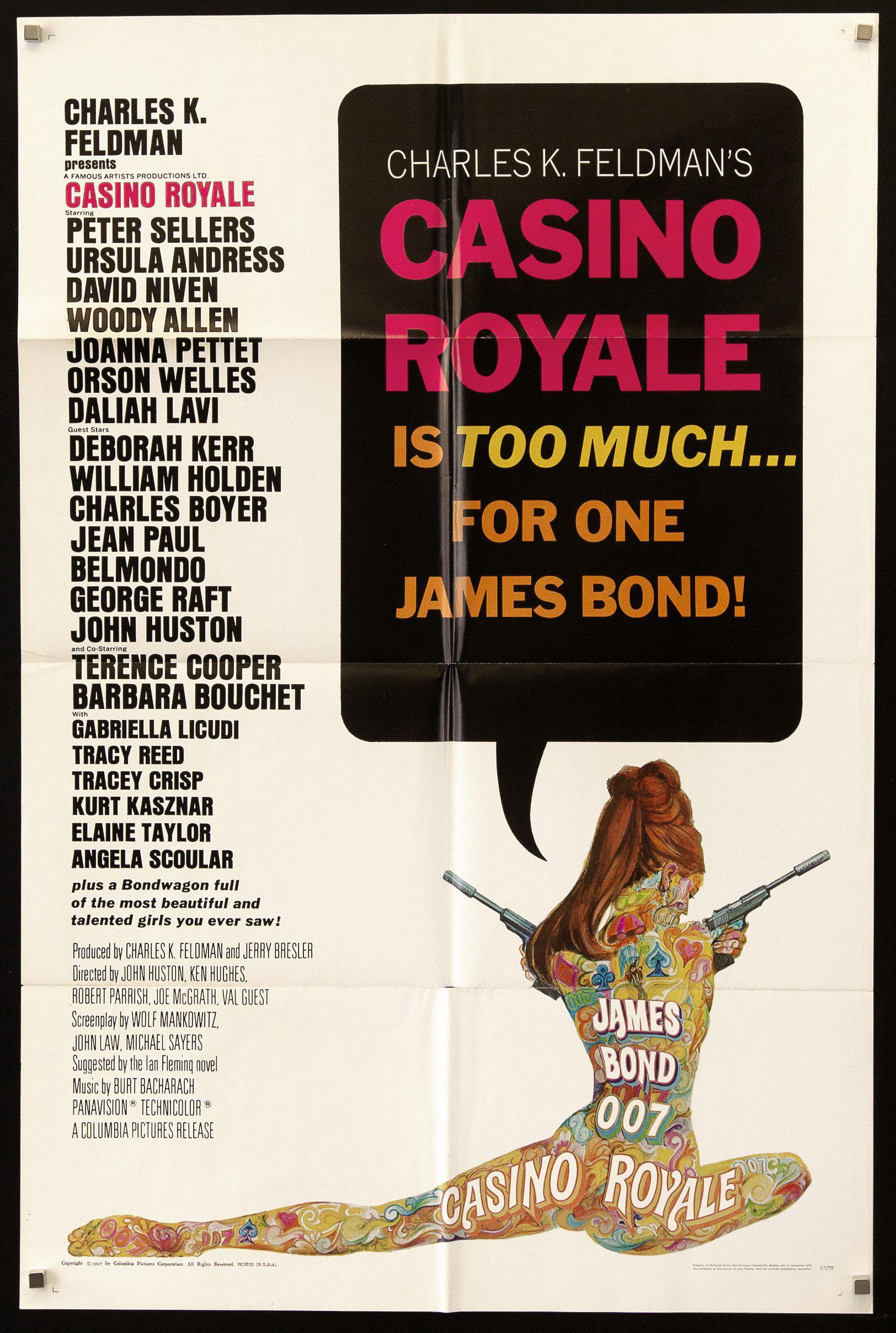 Casino Vintage James Bond 007 Movie Poster