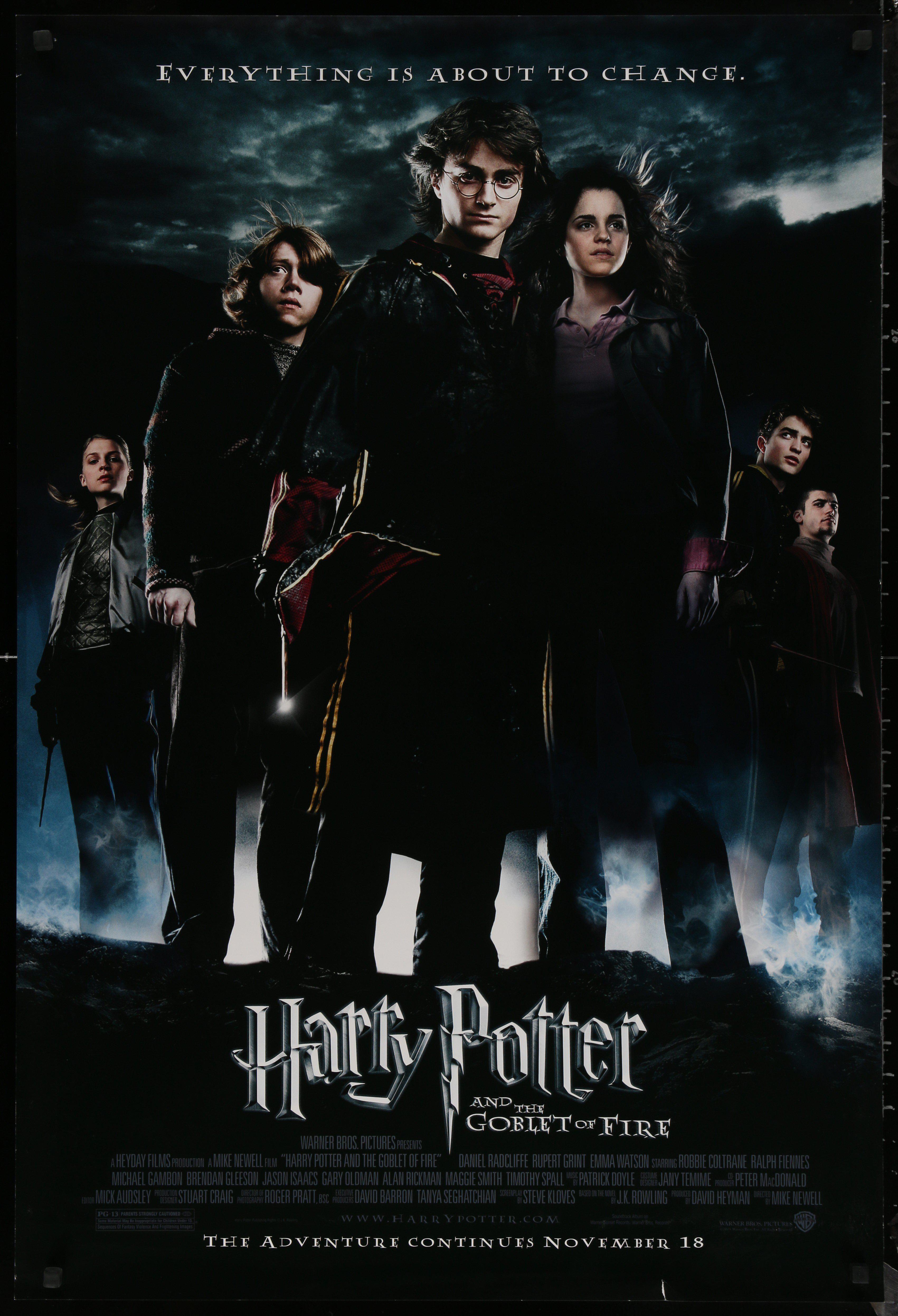 Harry Potter and the Goblet of Fire Movie Poster 2005 1 Sheet