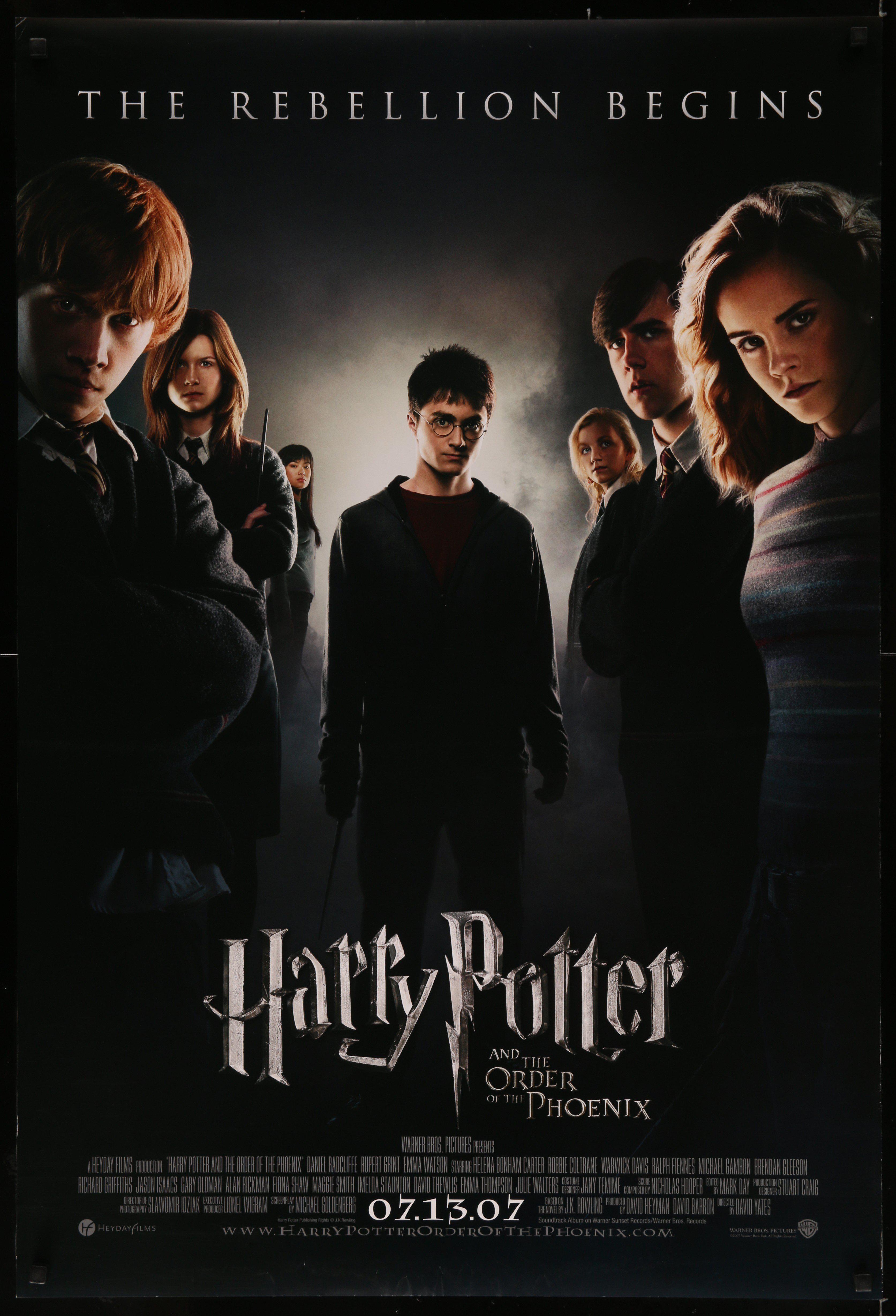 Harry Potter and the Order of Phoenix Movie Poster 2007 1 Sheet