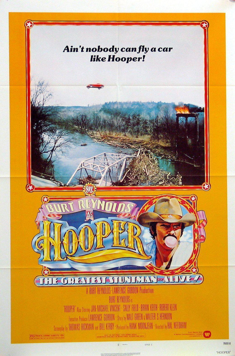 Hooper 1 Sheet (27x41) Original Vintage Movie Poster