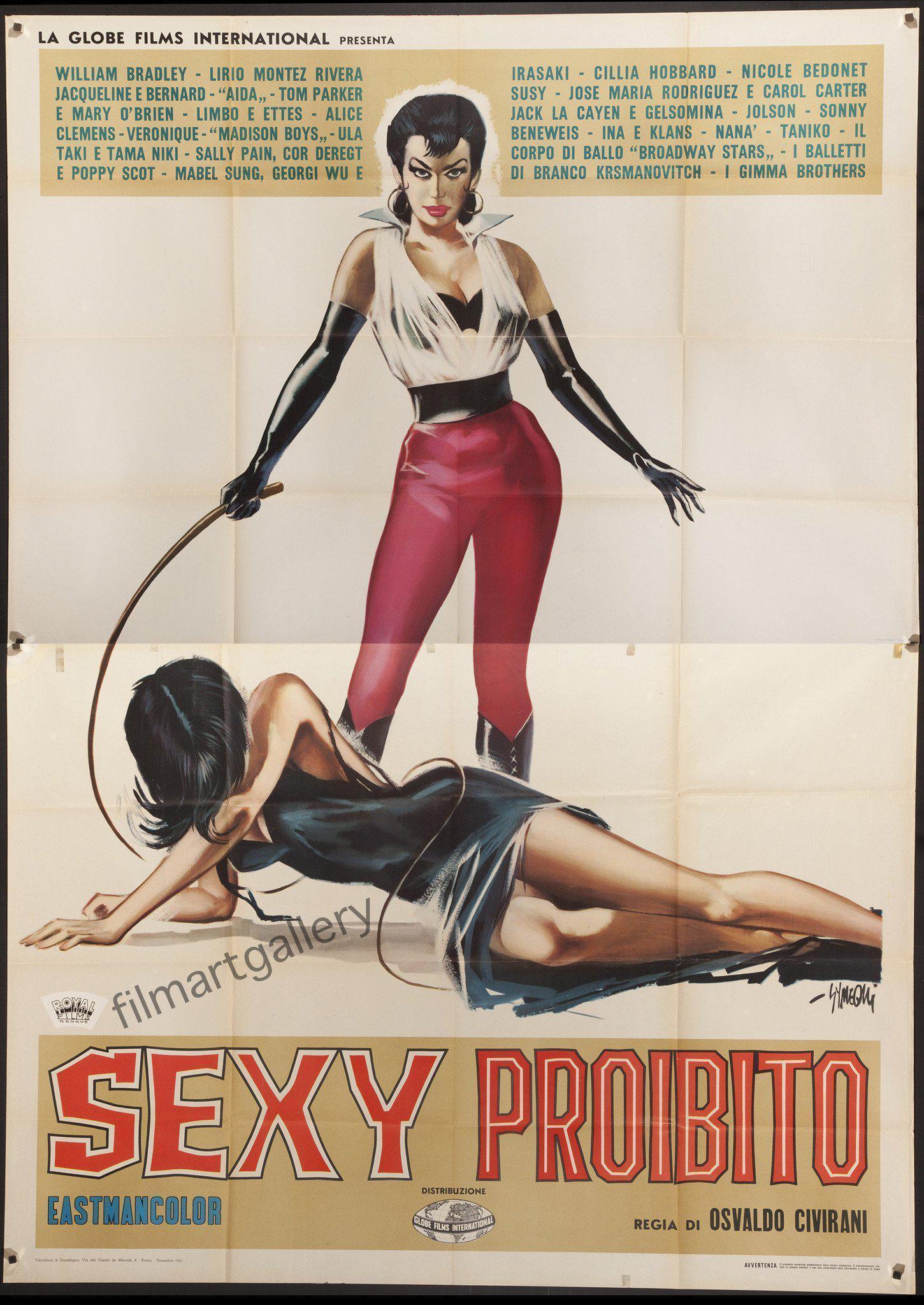 Prohibited Sex (Sexy Proibito) Movie Poster 1963 Italian 4 foglio picture image photo