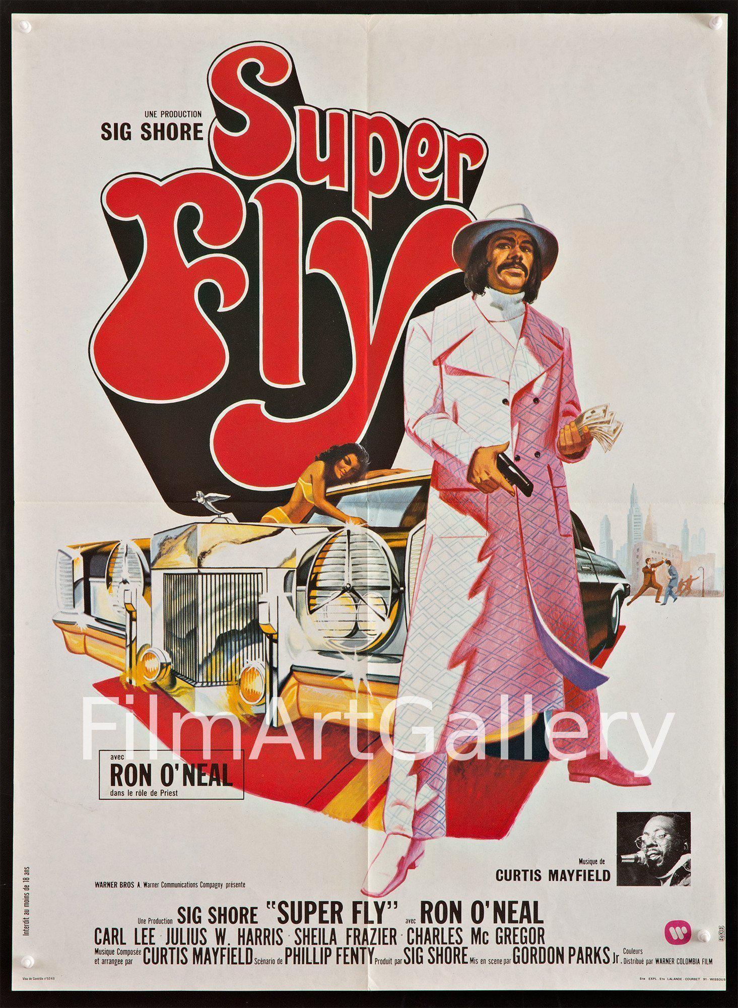 Superfly (Super Fly) Vintage French Movie Poster