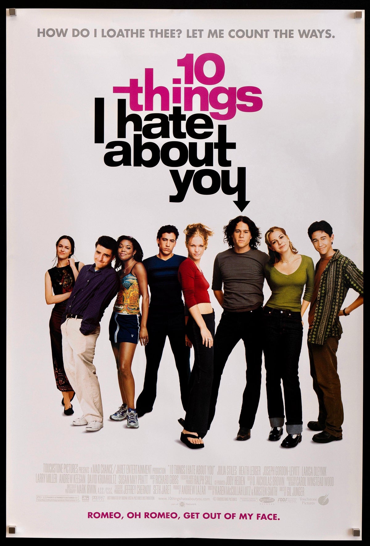 10 Things I Hate About You Original Vintage Movie Poster