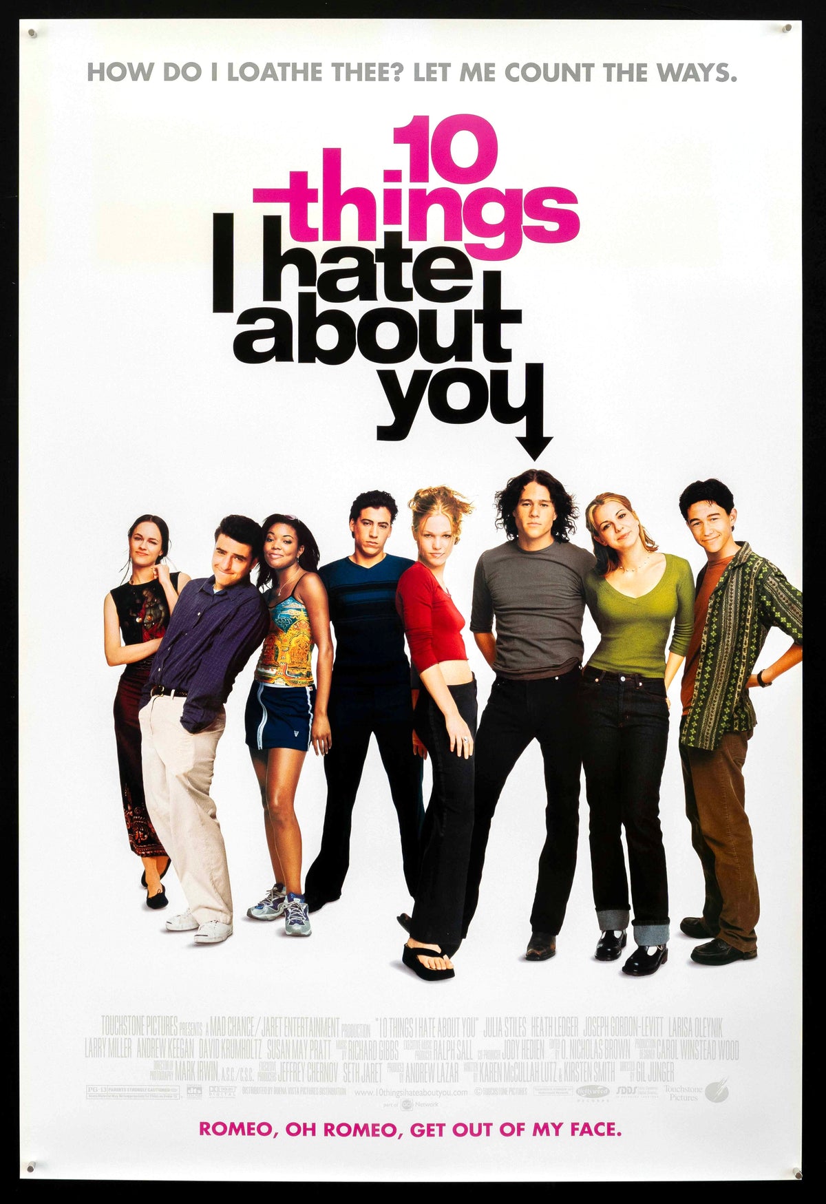10 Things I Hate About You Original Vintage Movie Poster