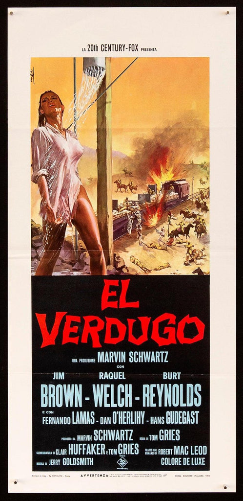 100 Rifles Original Vintage Movie Poster