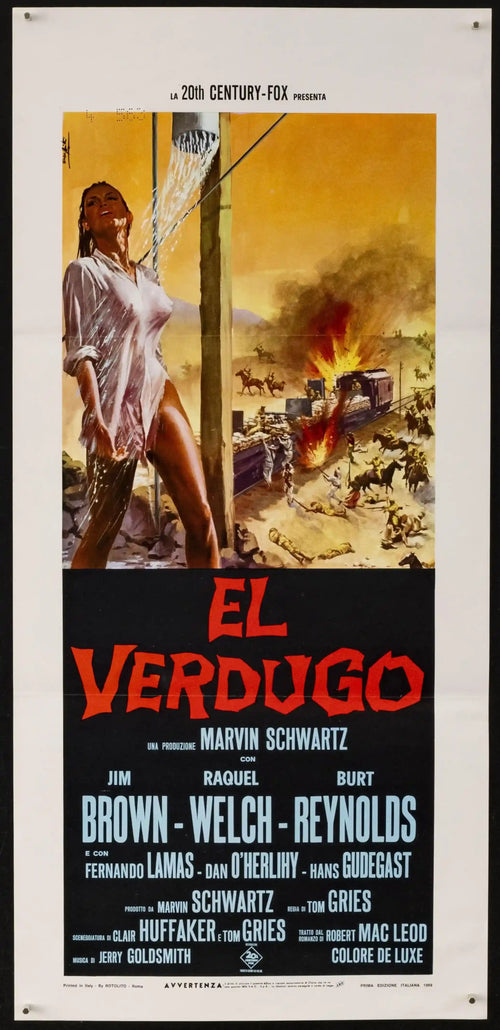 100 Rifles Original Vintage Movie Poster