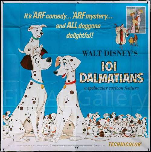 101 Dalmatians Original Vintage Movie Poster