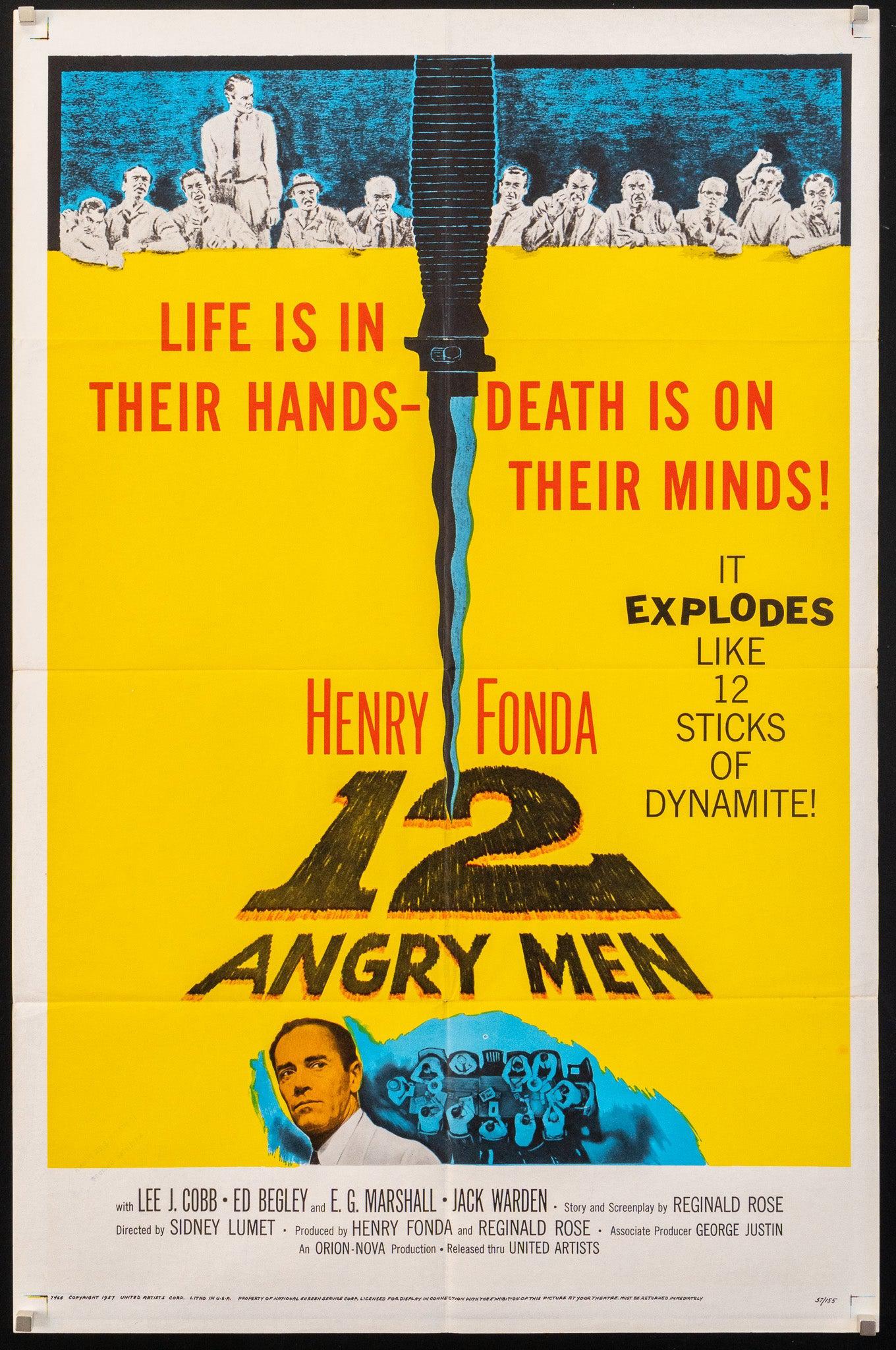 12 Angry Men 1 Sheet (27x41) Original Vintage Movie Poster