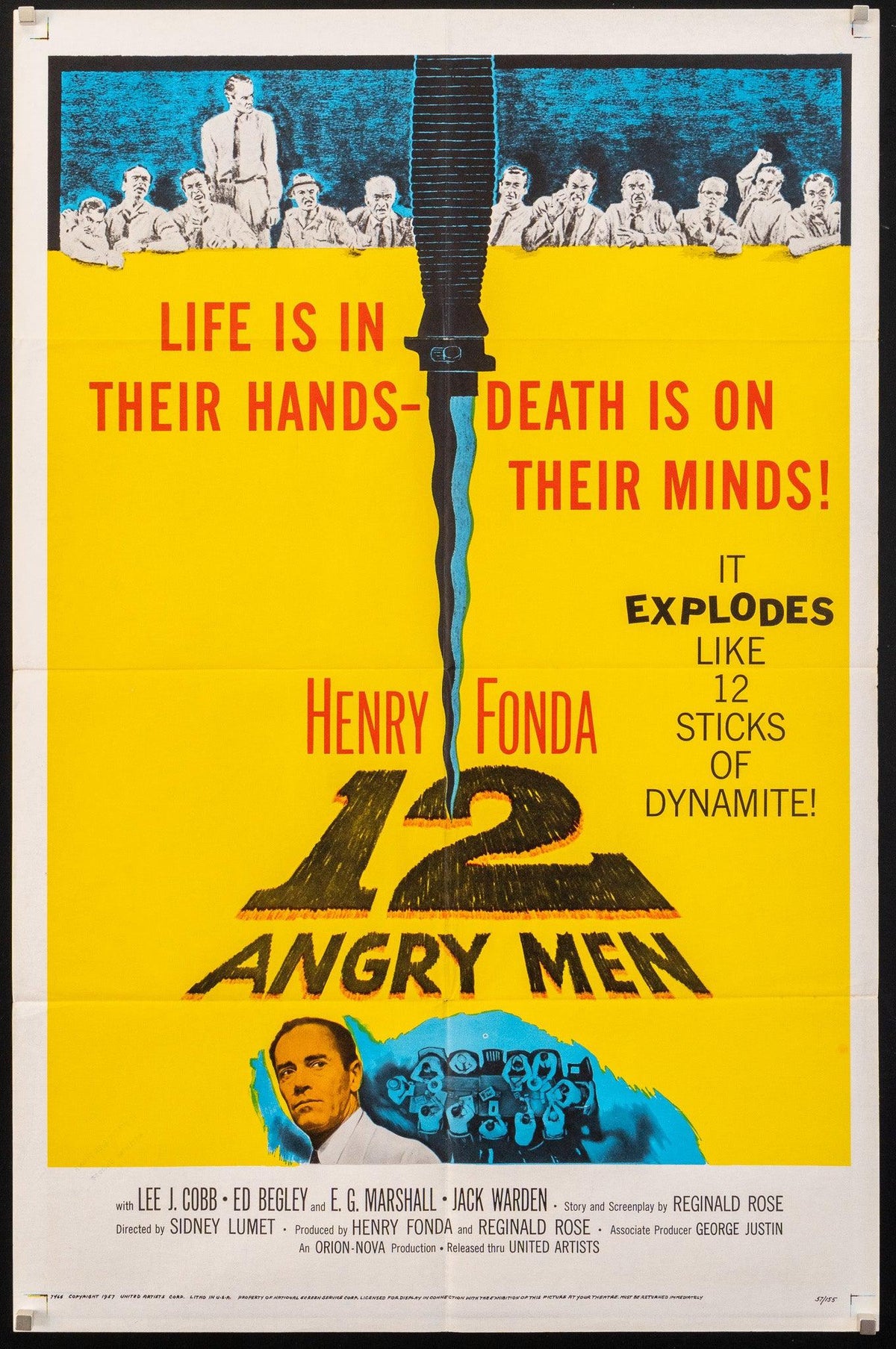 12 Angry Men Original Vintage Movie Poster