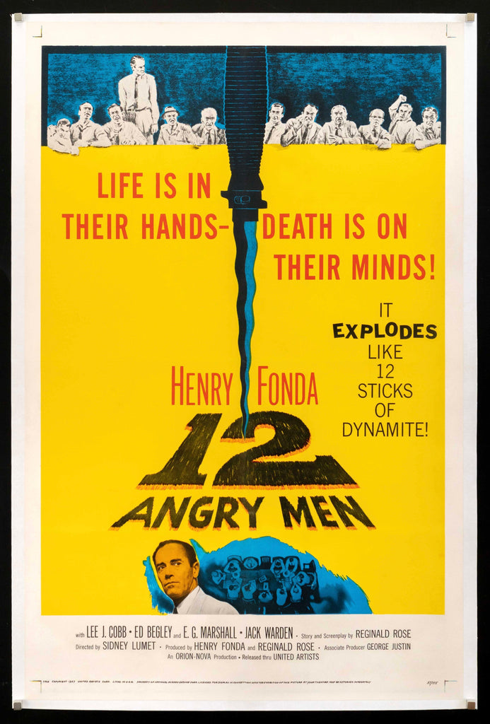 12 Angry Men Original Vintage Movie Poster