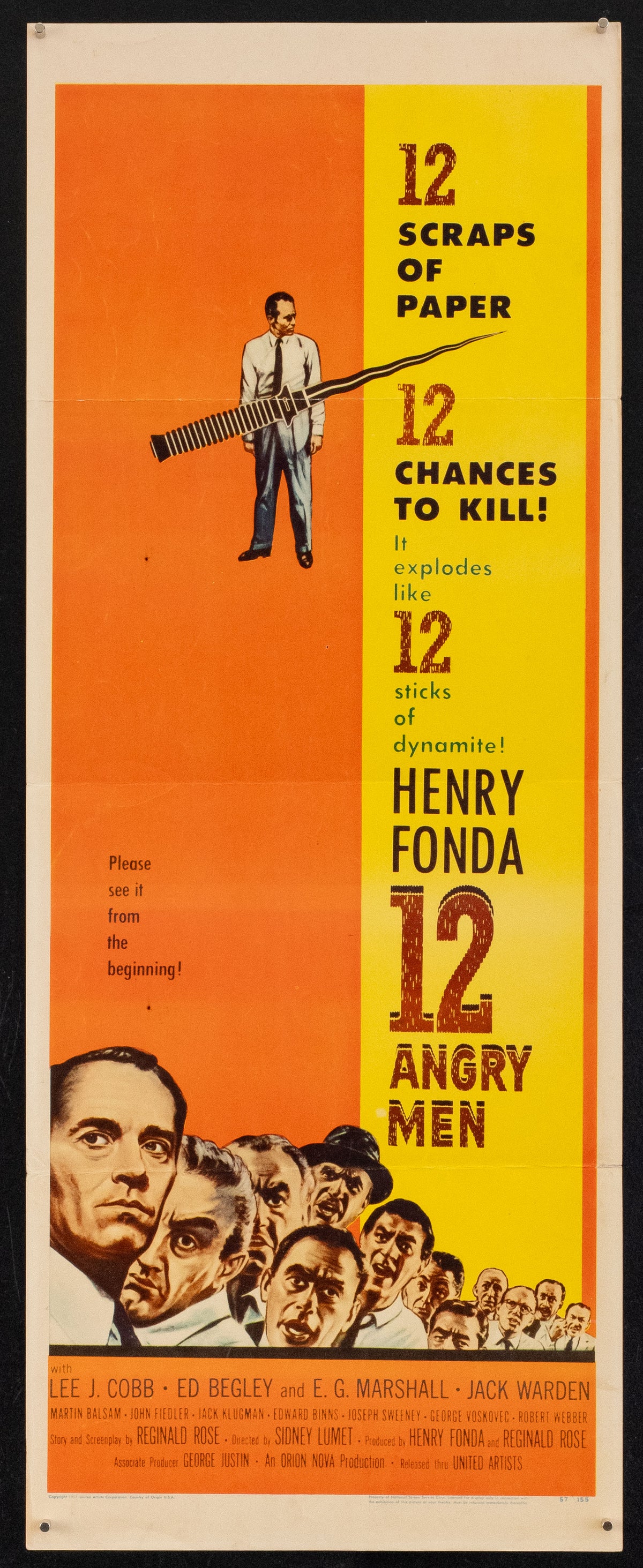 12 Angry Men Original Vintage Movie Poster