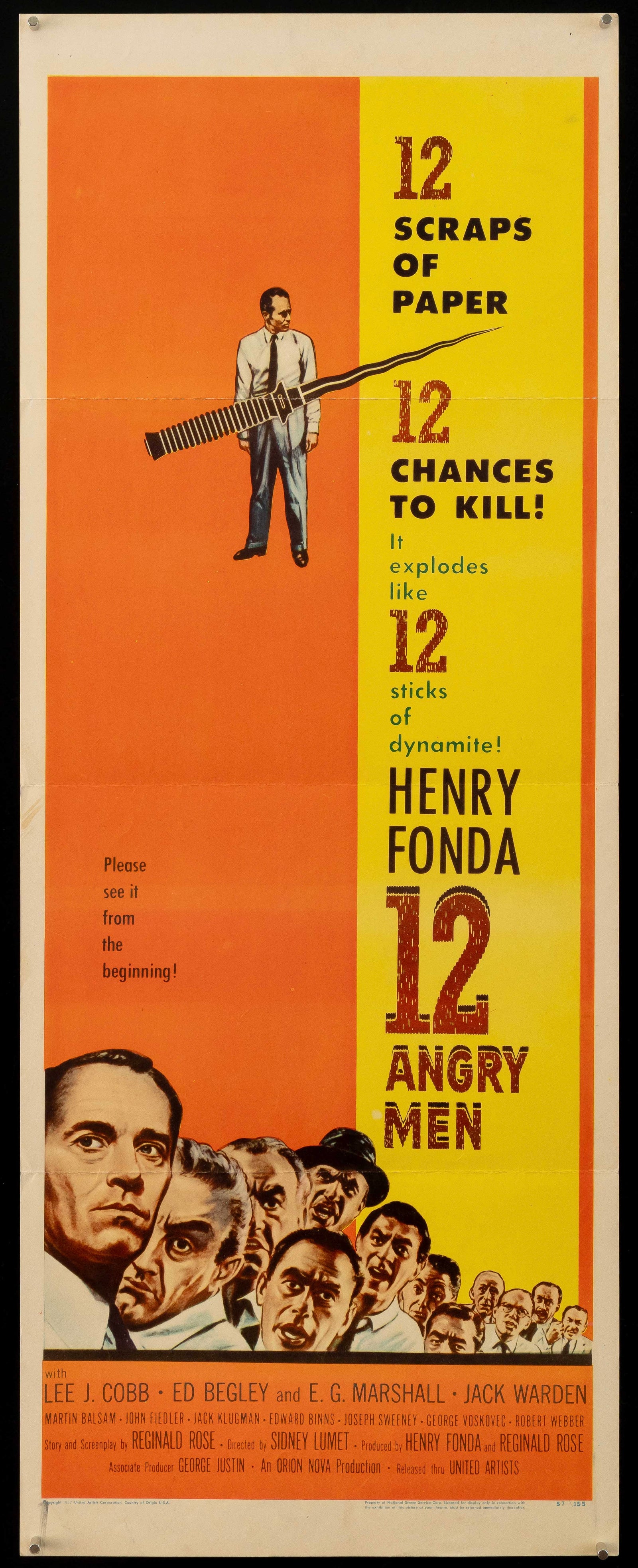 12 Angry Men Original Vintage Movie Poster