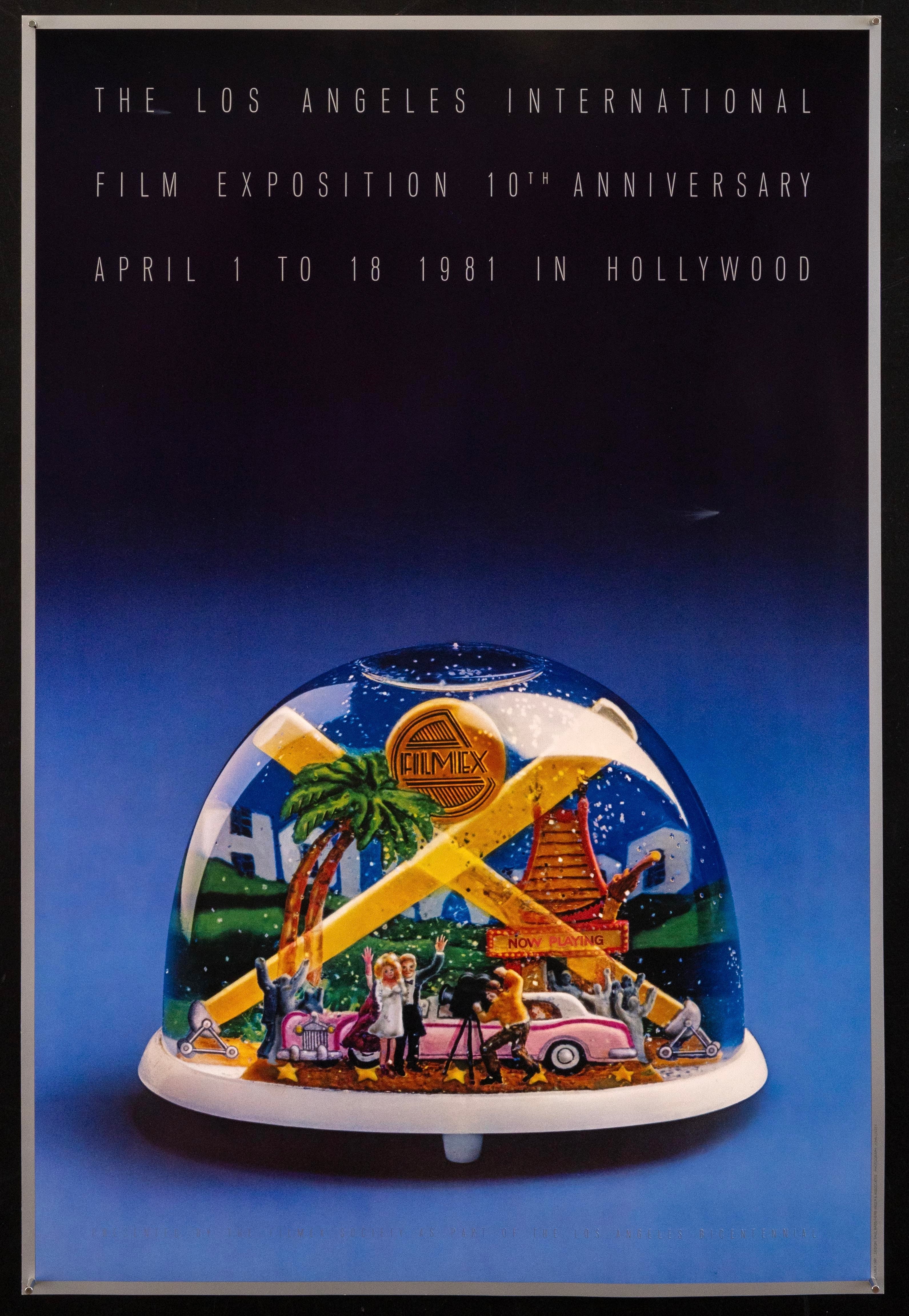 1981 Los Angeles Film Festival FILMEX Movie Poster 1981 21x31